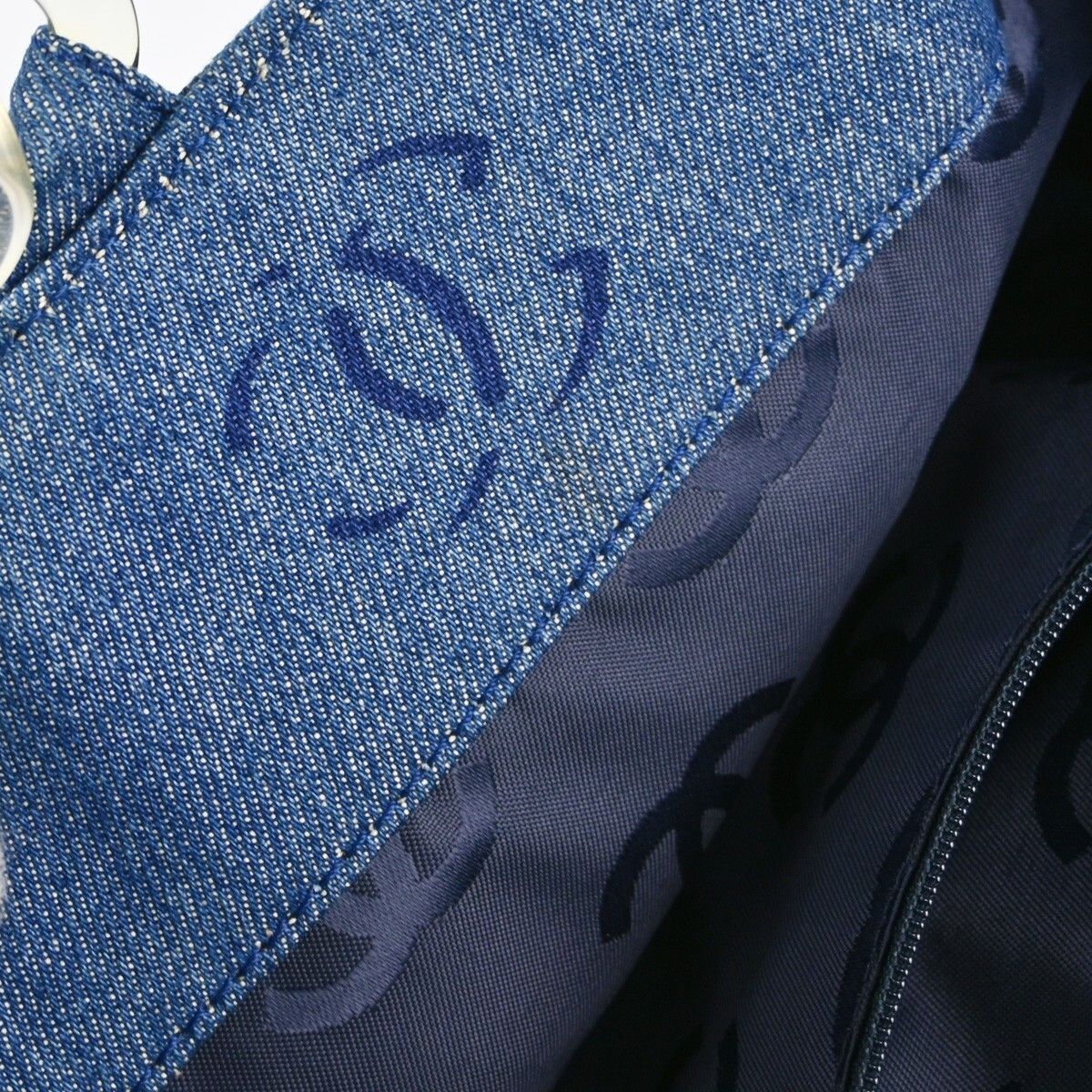 Chanel Chanel Vintage CC Tote Denim Size ONE SIZE - 12 Thumbnail