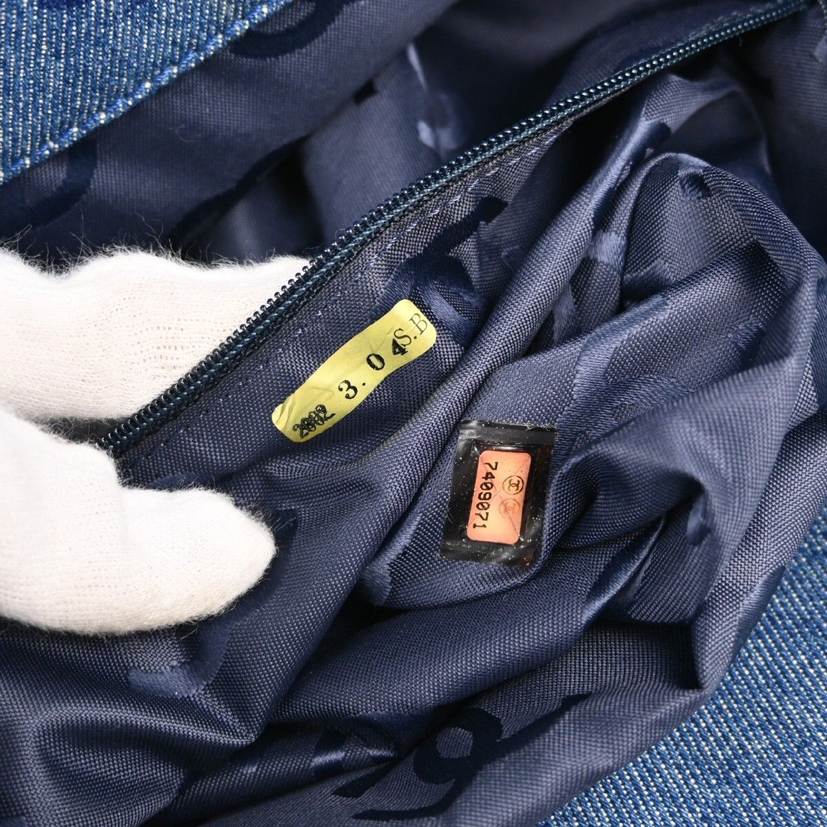 Chanel Chanel Vintage CC Tote Denim Size ONE SIZE - 5 Thumbnail