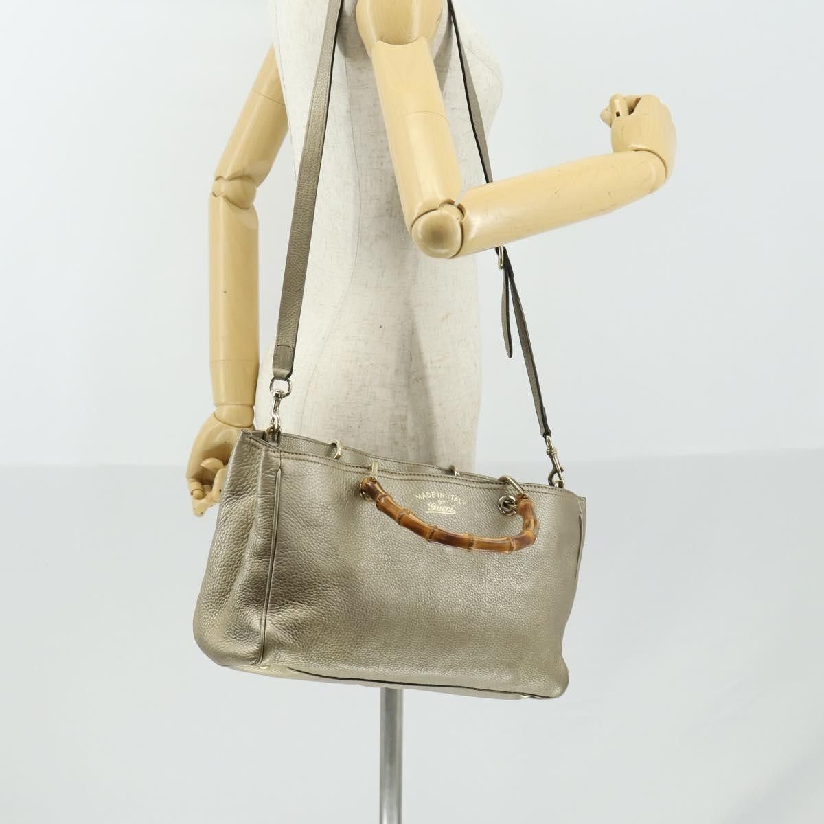 Gucci Gucci Bamboo Shopper Tote Leather Size ONE SIZE - 14 Thumbnail