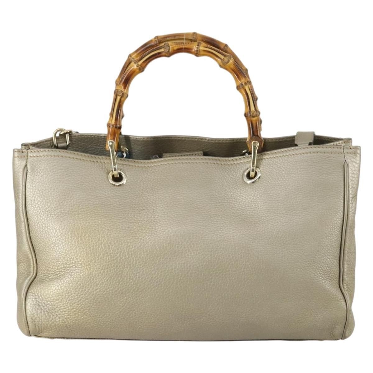 Gucci Gucci Bamboo Shopper Tote Leather Size ONE SIZE - 2 Thumbnail