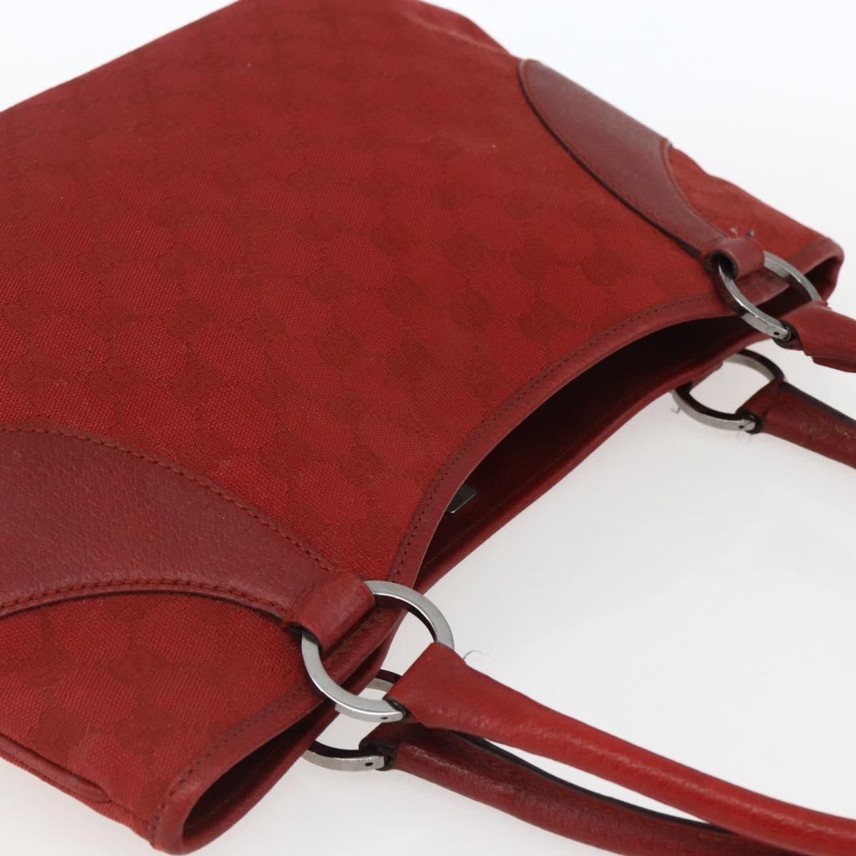 Gucci Gucci Vintage Ring Tote GG Canvas with Leather Size ONE SIZE - 17 Thumbnail