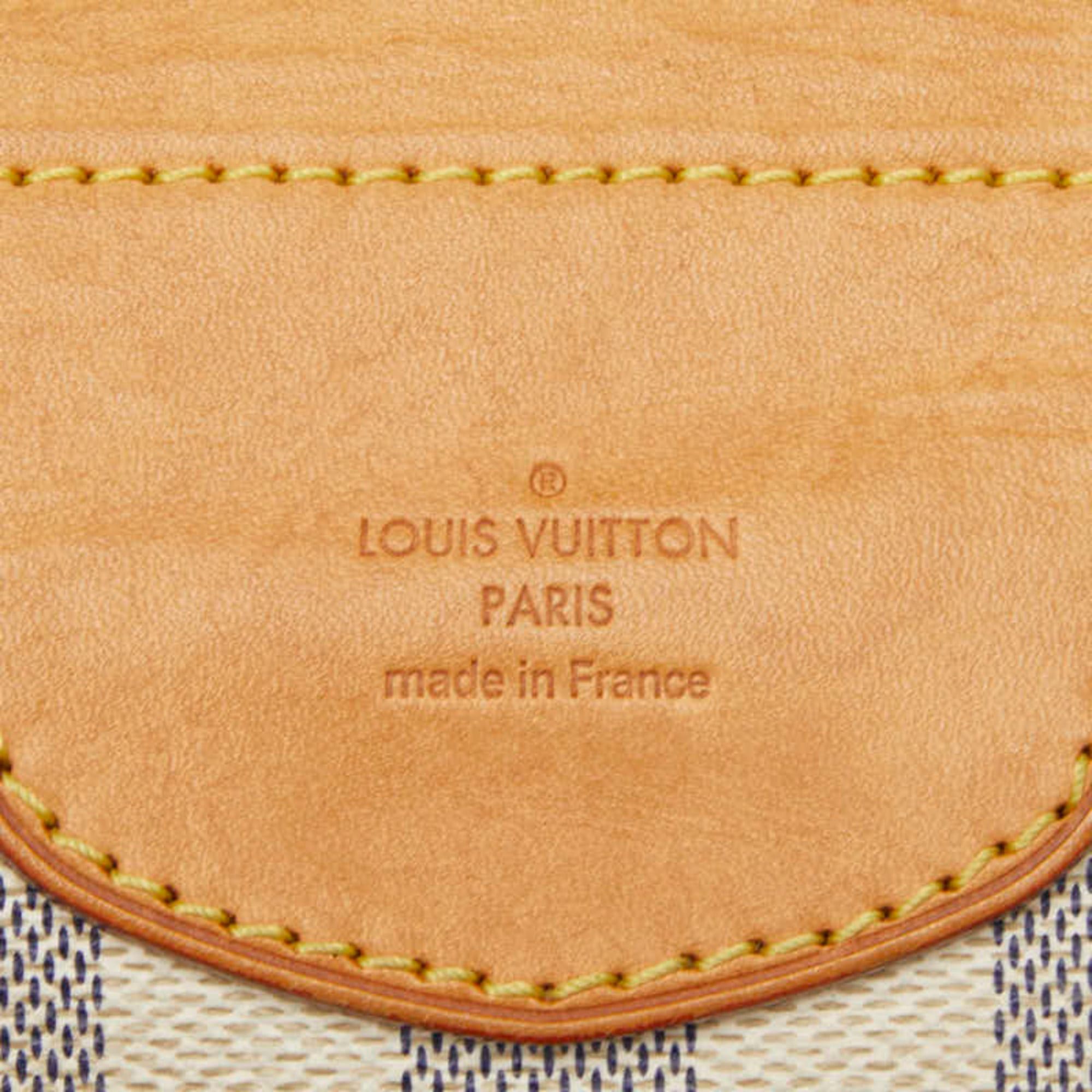 Louis Vuitton Louis Vuitton Damier Azur Streza PM Tote Bag Shoulder N42220 White Leather Women's LOUIS VUITTON Size ONE SIZE - 11 Thumbnail