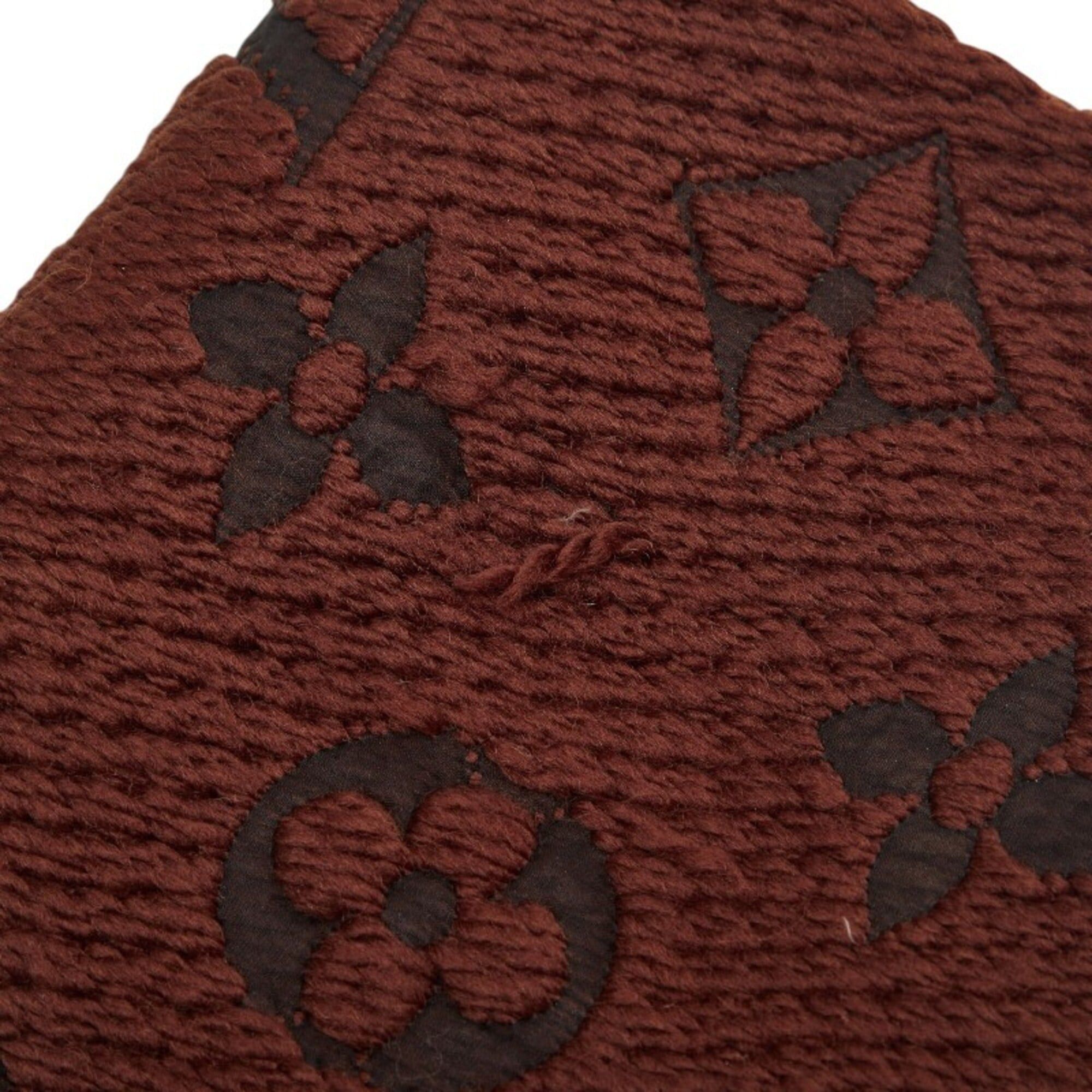 Louis Vuitton Louis Vuitton Monogram Echarpe Logomania Scarf, Brown/Black, Wool/Silk, Women's. Size ONE SIZE - 3 Thumbnail