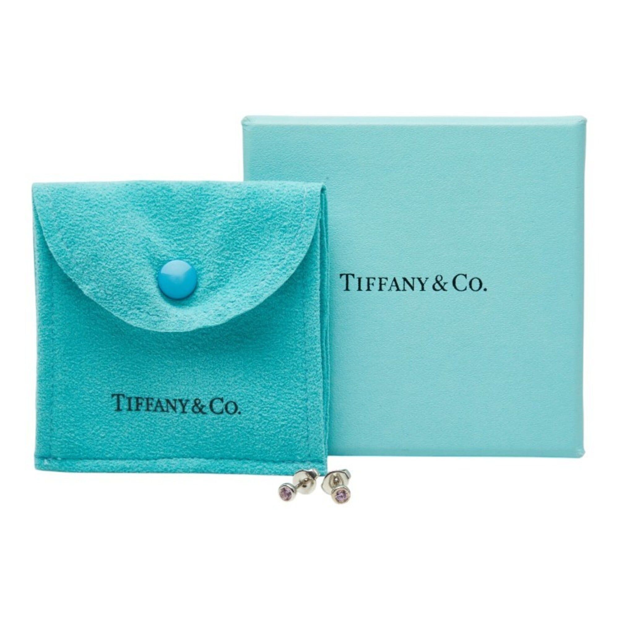 Tiffany & Co. Tiffany & Co. SV925 Silver Pink Sapphire Color by the Yard Earrings for Women Size ONE SIZE - 6 Thumbnail