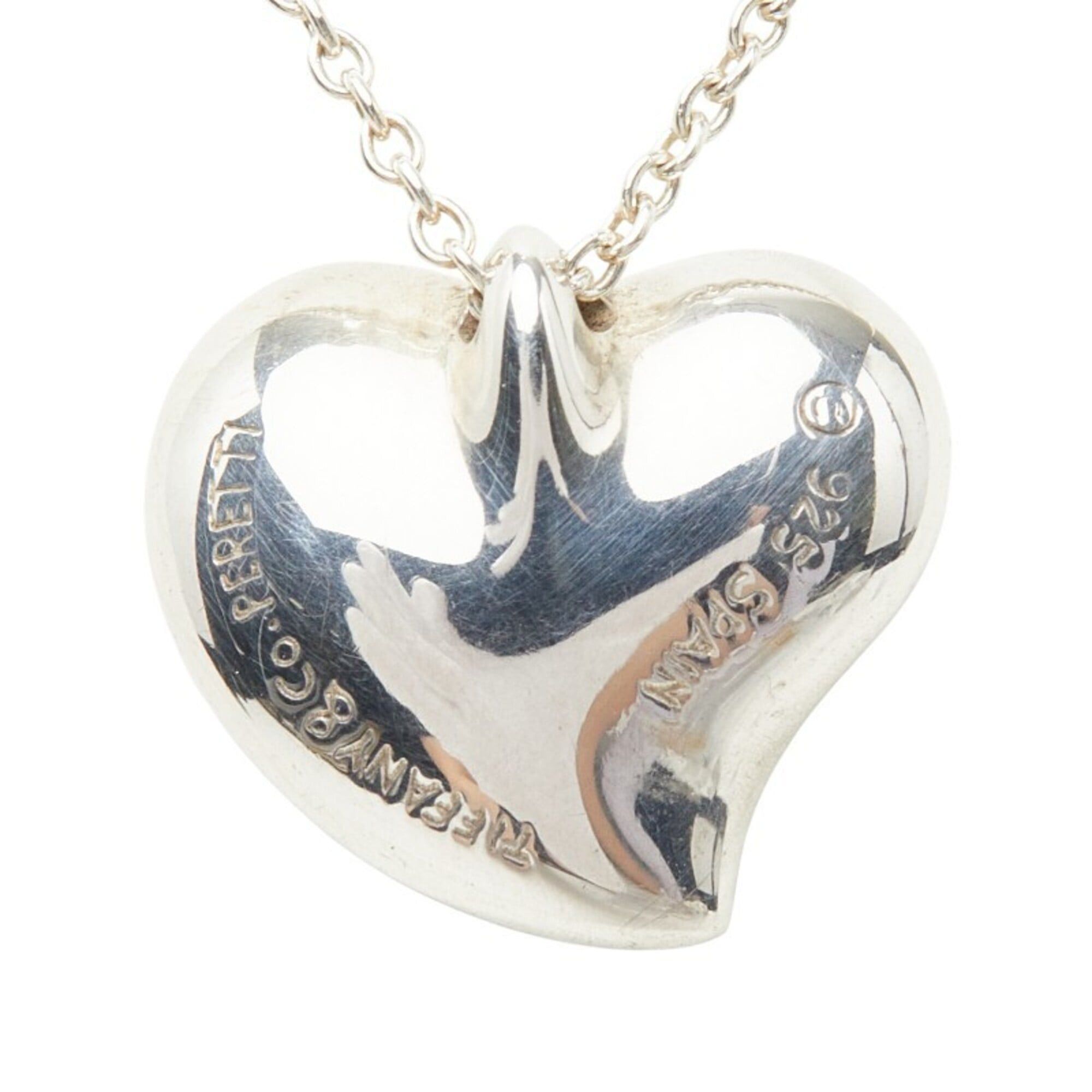 Tiffany & Co. Tiffany & Co. Curved Heart Necklace, SV925 Silver, Women's. Size ONE SIZE - 3 Thumbnail