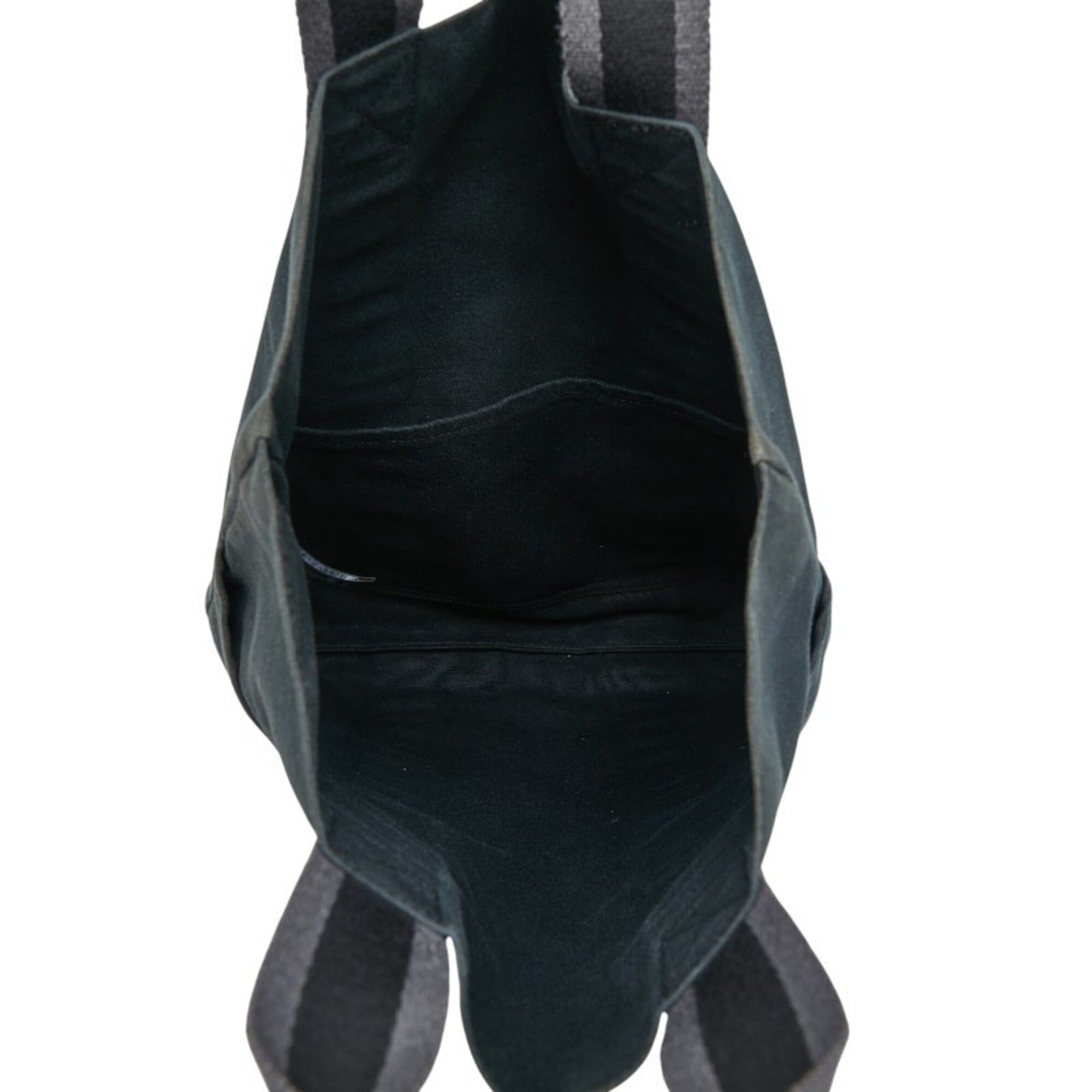 Hermes Hermes Fourre-Tout Cabas Tote Bag, Black Cotton Canvas, Women's HERMES Size ONE SIZE - 6 Thumbnail