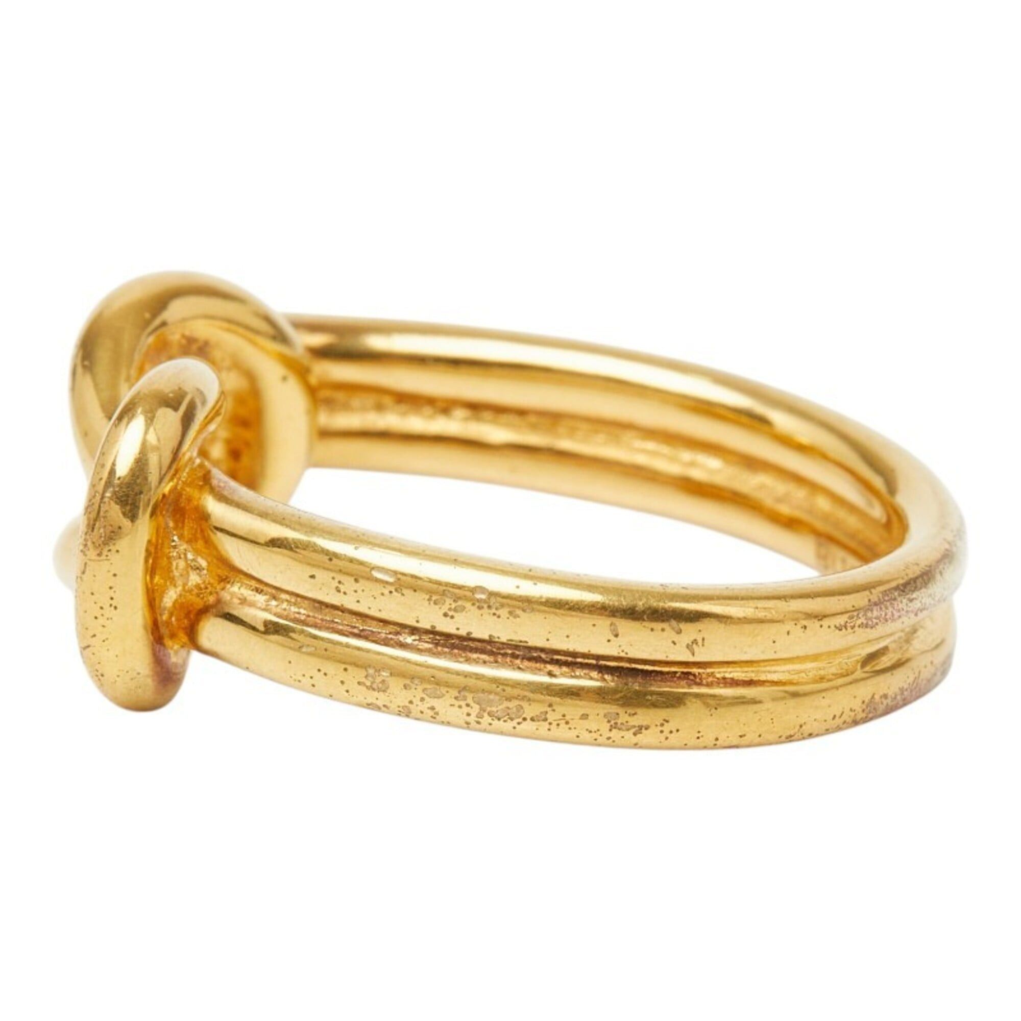 Hermes Hermes Atame Scarf Muffler Ring Gold Plated Women's HERMES Size ONE SIZE - 5 Thumbnail
