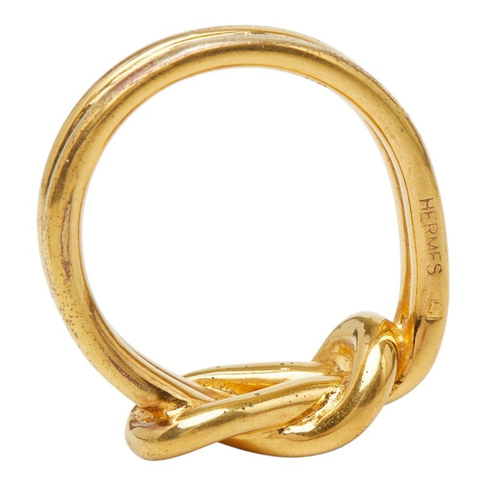 Hermes Hermes Atame Scarf Muffler Ring Gold Plated Women's HERMES Size ONE SIZE - 7 Thumbnail