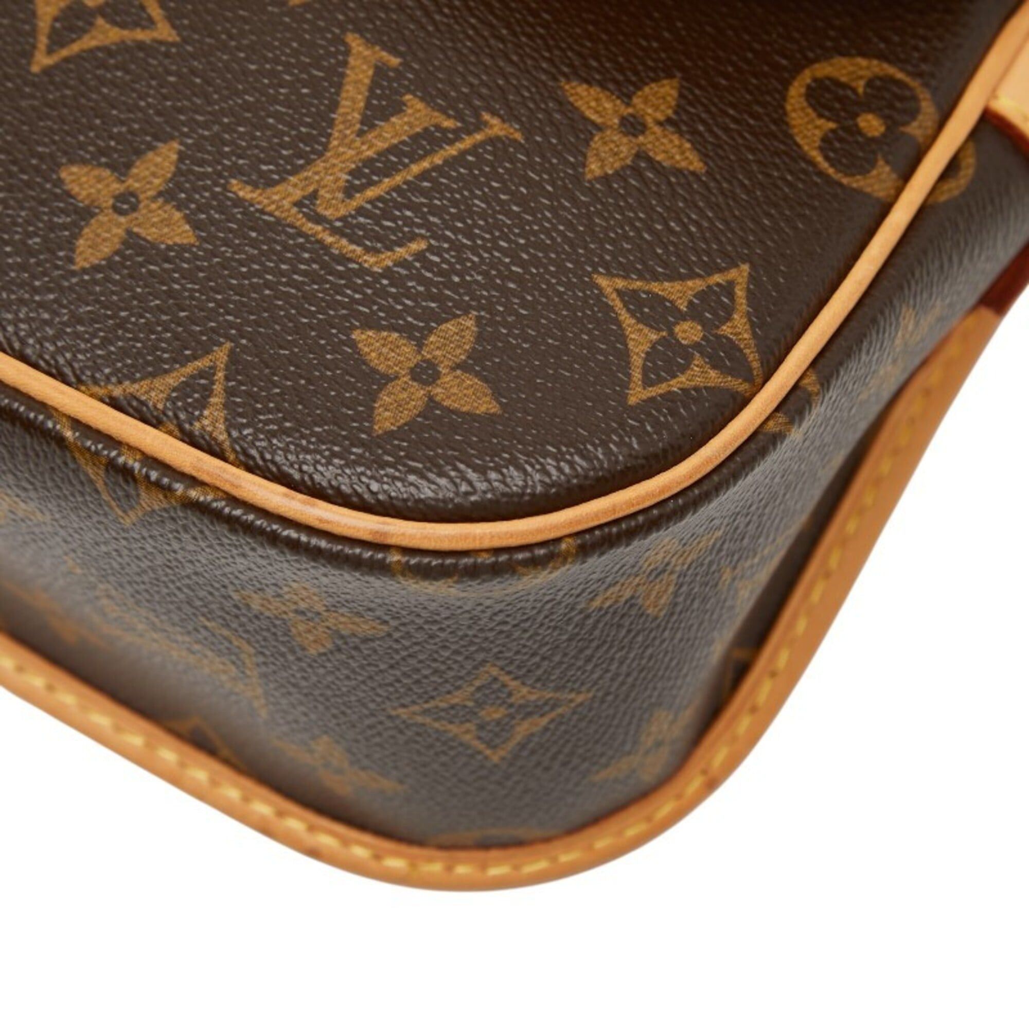Louis Vuitton Louis Vuitton Monogram Sologne Shoulder Bag M42250 Brown Leather Women's LOUIS VUITTON Size ONE SIZE - 4 Thumbnail