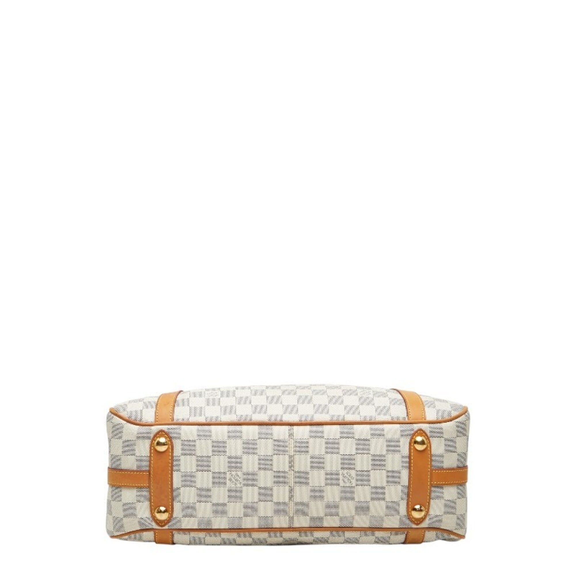 Louis Vuitton Louis Vuitton Damier Azur Streza PM Handbag Tote Bag N42220 White Ivory Leather Women's LOUIS VUITTON Size ONE SIZE - 3 Thumbnail