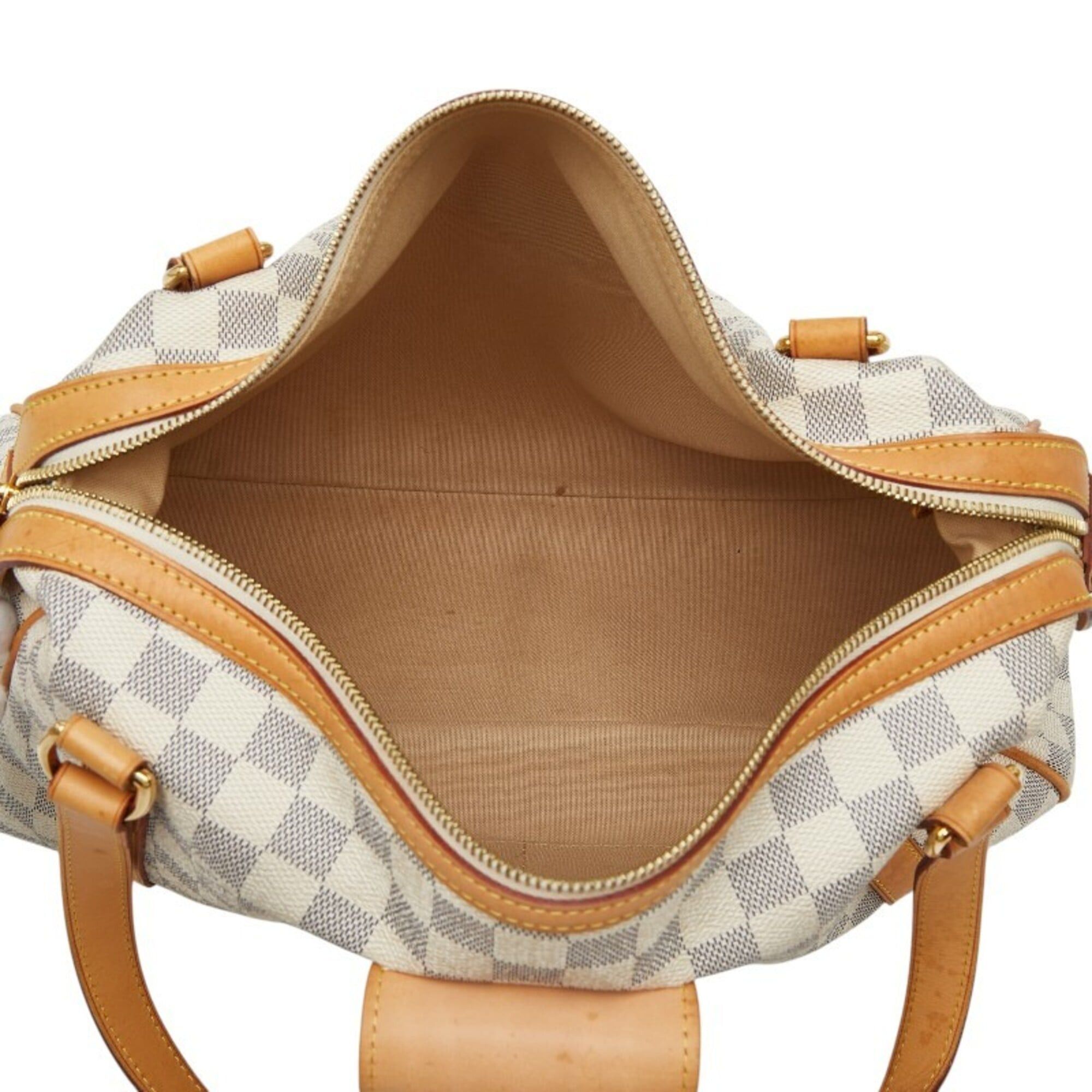 Louis Vuitton Louis Vuitton Damier Azur Streza PM Handbag Tote Bag N42220 White Ivory Leather Women's LOUIS VUITTON Size ONE SIZE - 11 Thumbnail