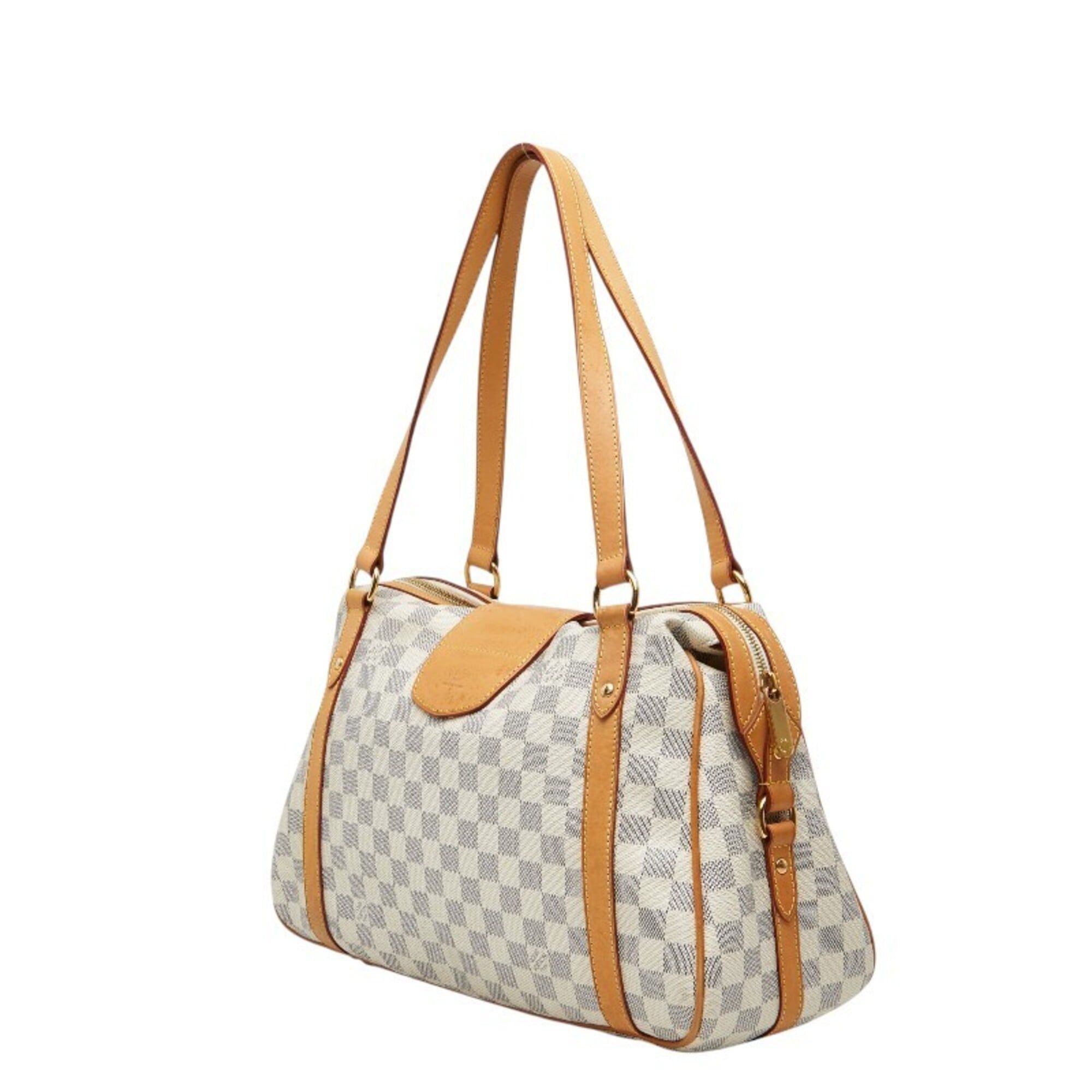 Louis Vuitton Louis Vuitton Damier Azur Streza PM Handbag Tote Bag N42220 White Ivory Leather Women's LOUIS VUITTON Size ONE SIZE - 2 Thumbnail