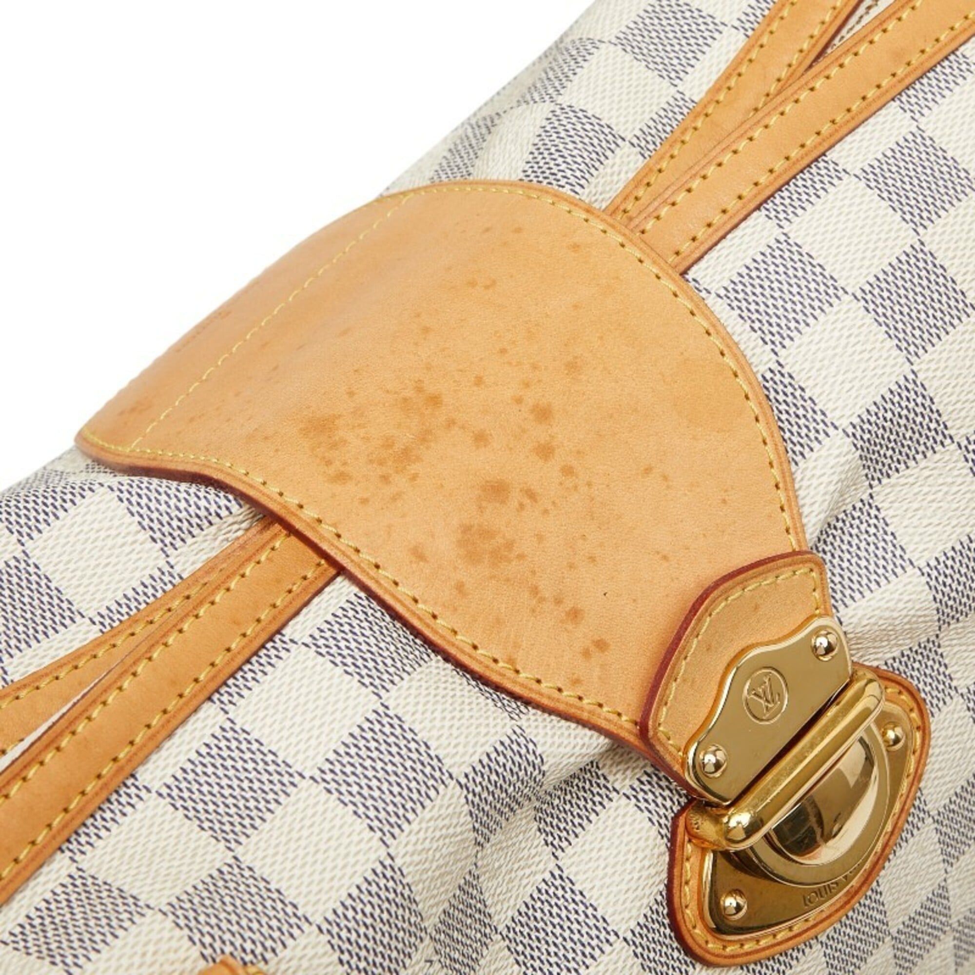 Louis Vuitton Louis Vuitton Damier Azur Streza PM Handbag Tote Bag N42220 White Ivory Leather Women's LOUIS VUITTON Size ONE SIZE - 9 Thumbnail