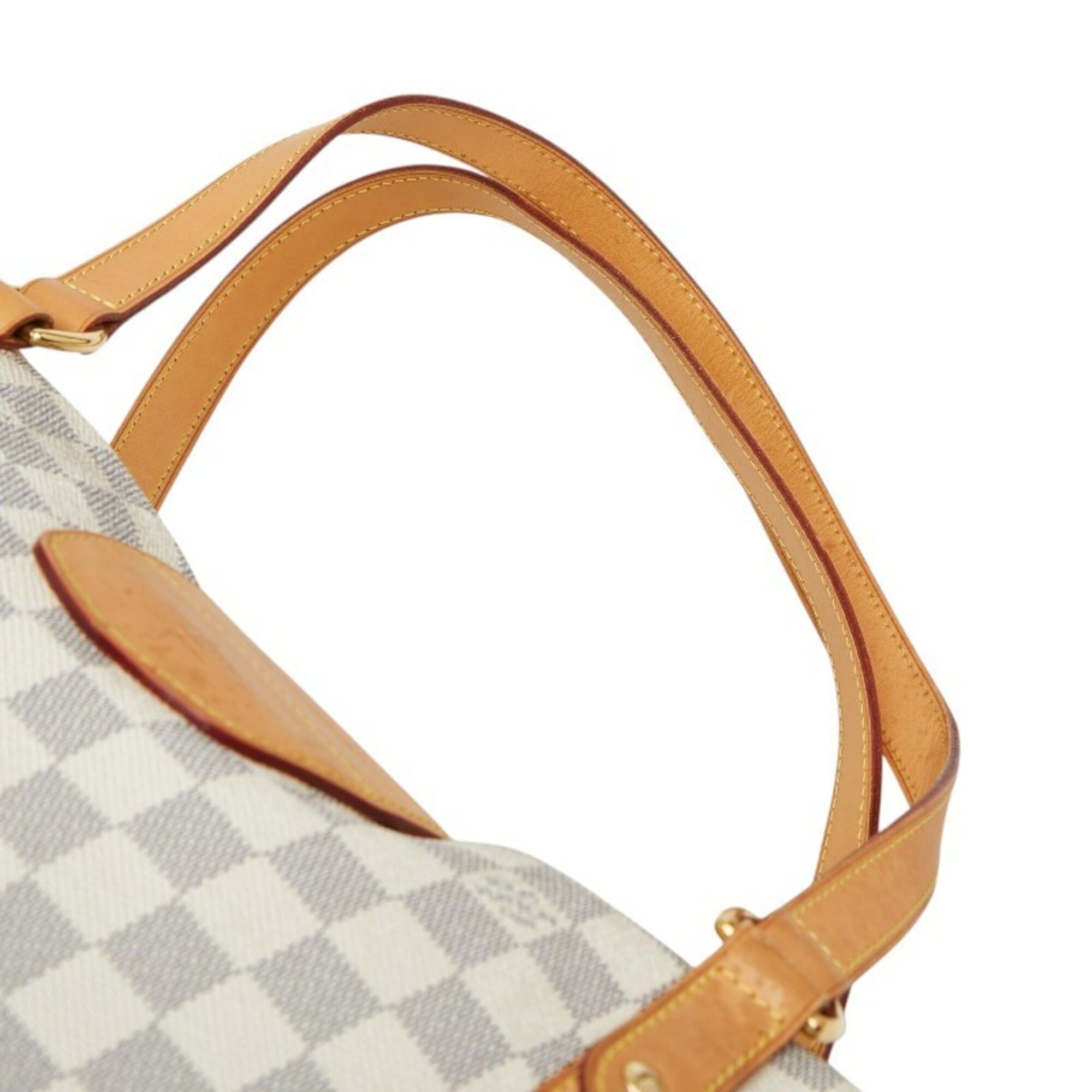 Louis Vuitton Louis Vuitton Damier Azur Streza PM Handbag Tote Bag N42220 White Ivory Leather Women's LOUIS VUITTON Size ONE SIZE - 8 Thumbnail