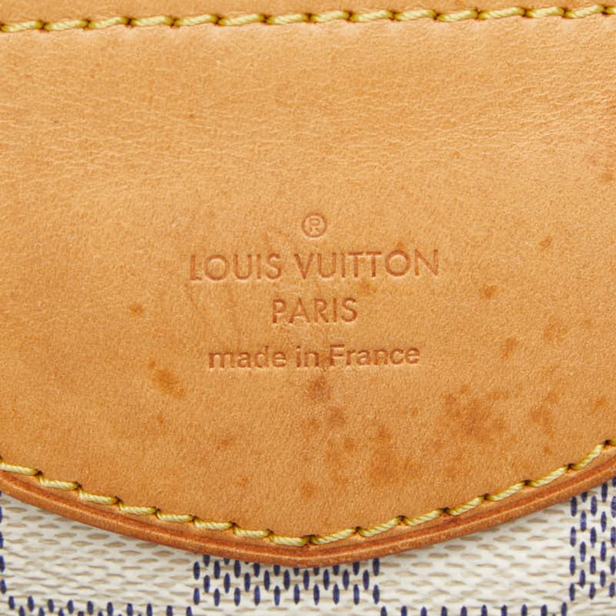Louis Vuitton Louis Vuitton Damier Azur Streza PM Handbag Tote Bag N42220 White Ivory Leather Women's LOUIS VUITTON Size ONE SIZE - 12 Thumbnail