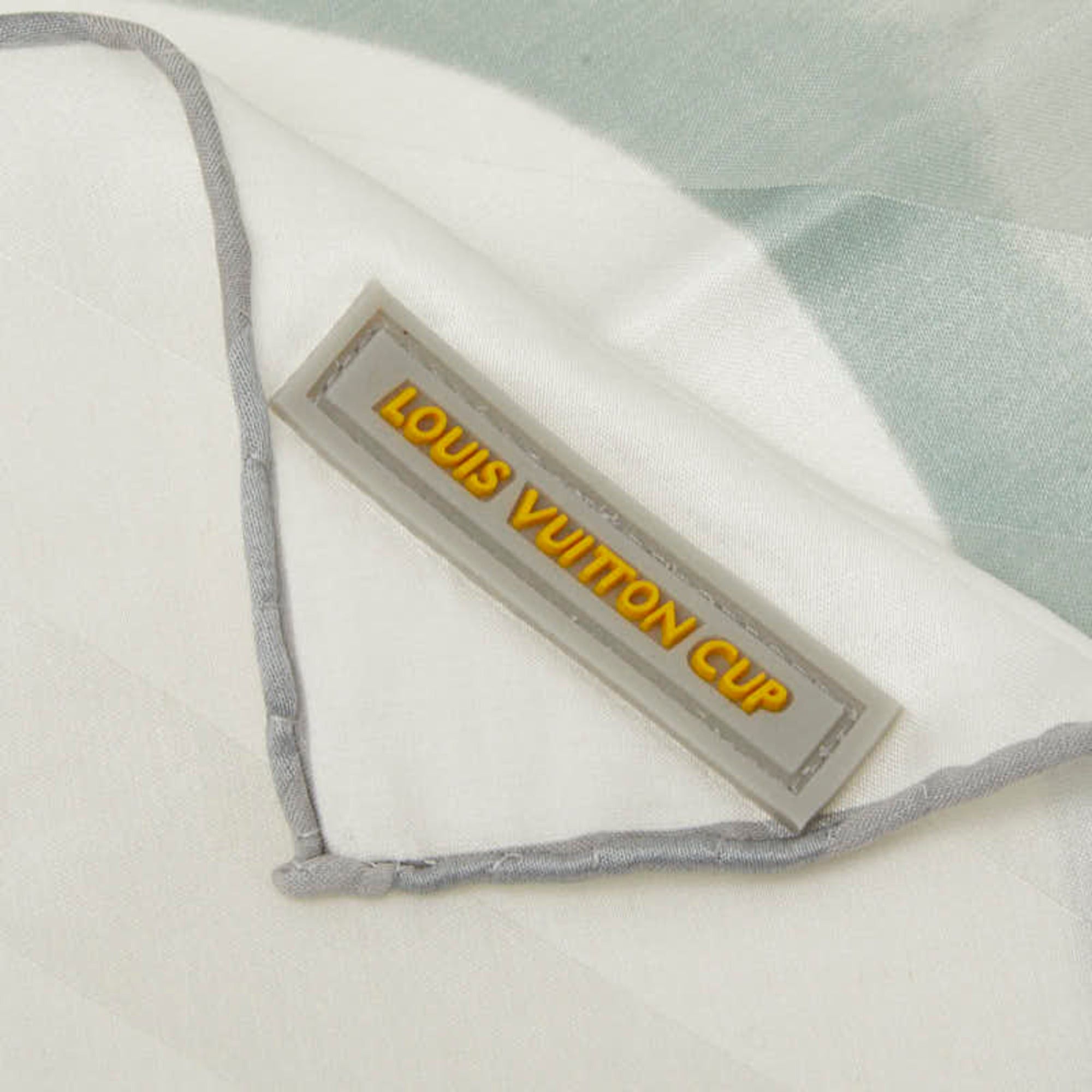 Louis Vuitton Louis Vuitton Cup 2000 Scarf/Muffler, White/Silver, Silk/Cotton, Women's. Size ONE SIZE - 3 Thumbnail