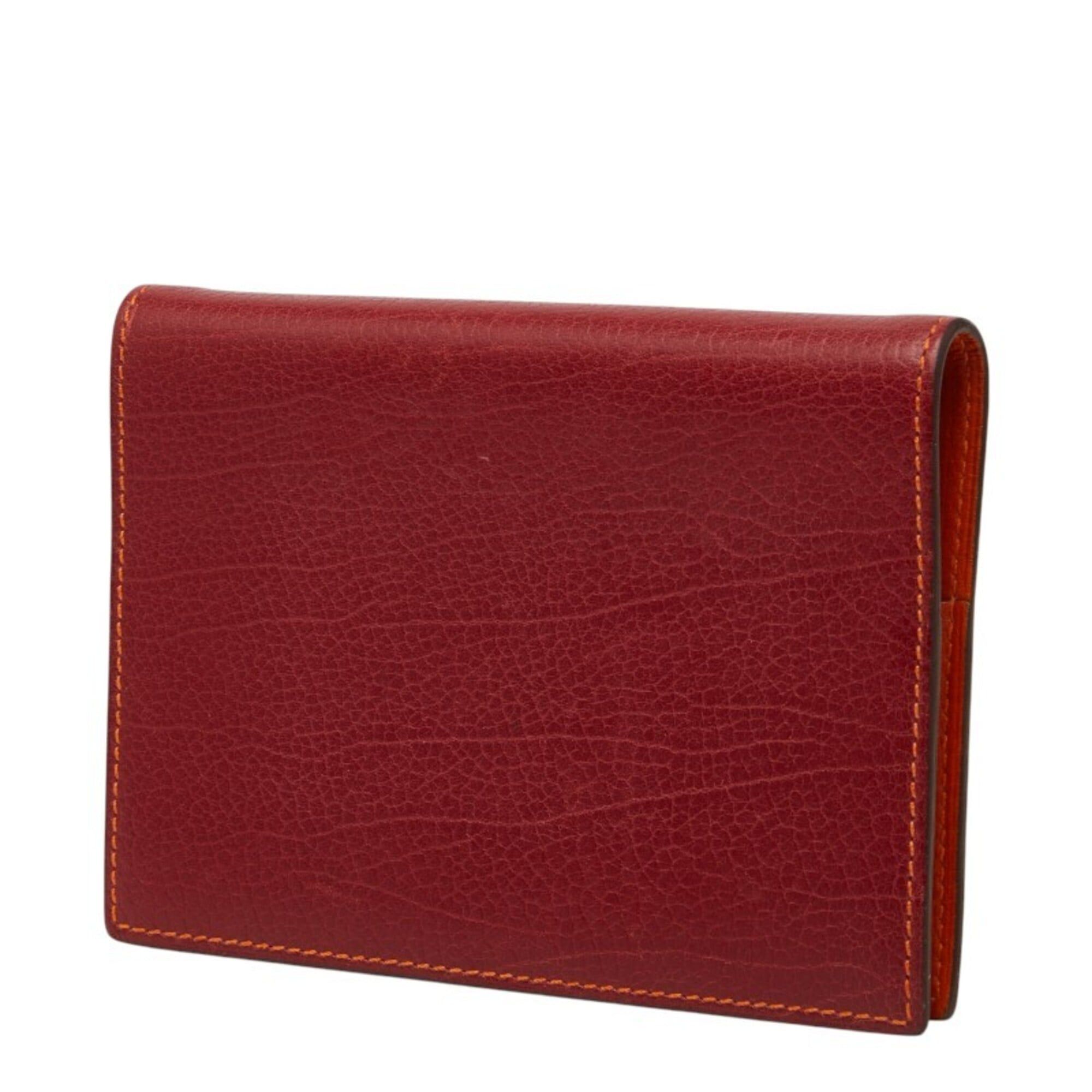 Hermes Hermes Agenda GM Notebook Cover, Red Leather, Women's Size ONE SIZE - 2 Thumbnail
