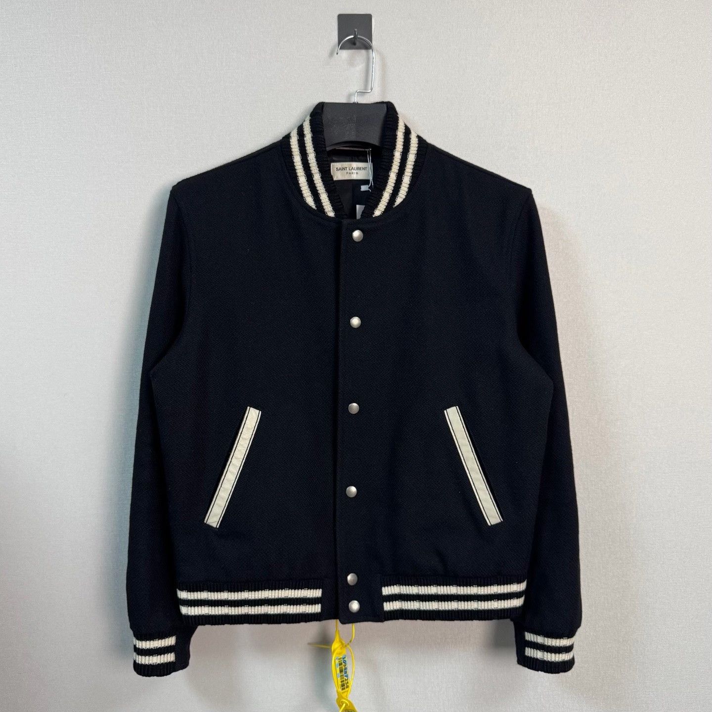 Saint Laurent Paris Saint Laurent Embroidered Logo Varsity Jacket Size 50 Size US M / EU 48-50 / 2 - 2 Thumbnail