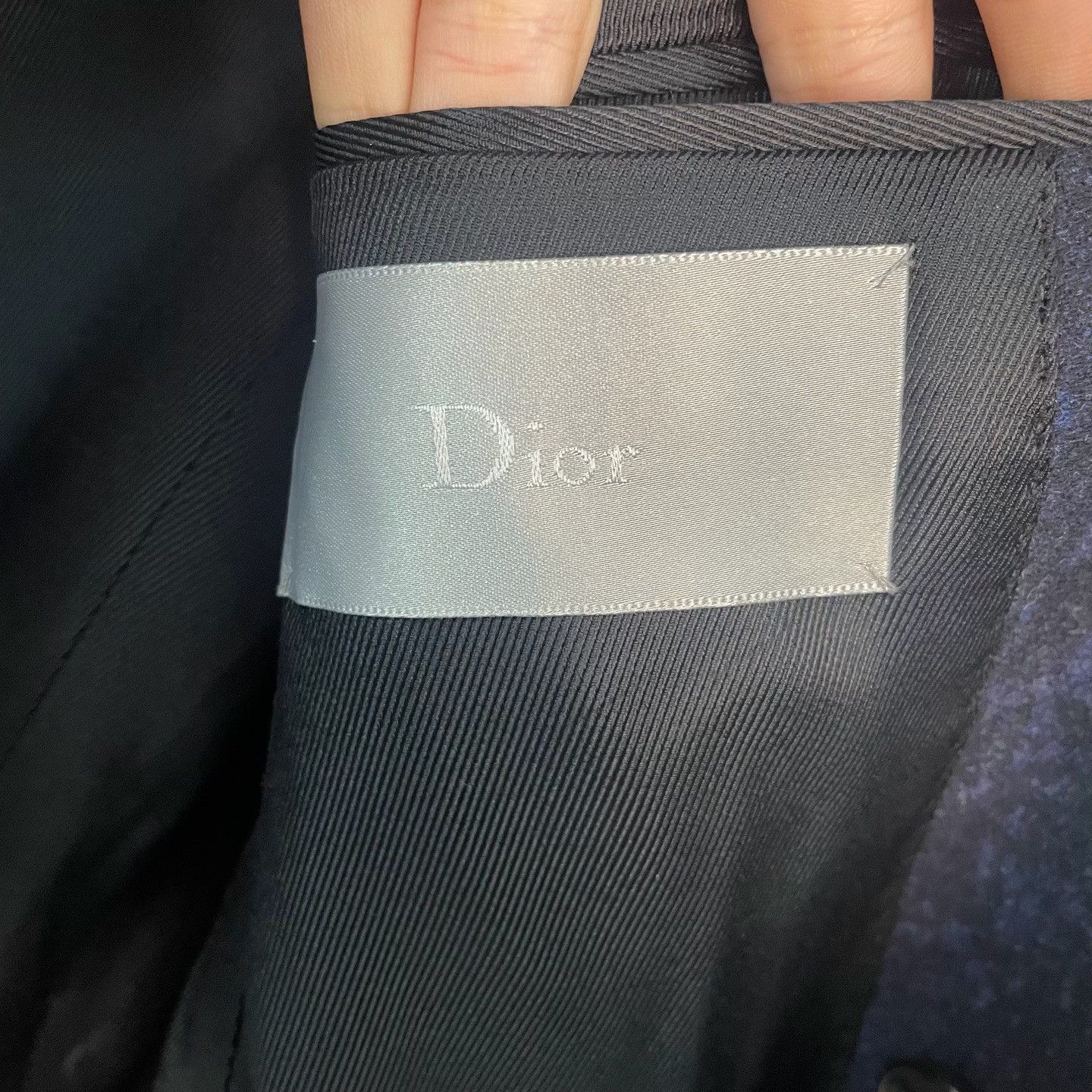 Dior Dior Navy Tweed Double Breasted Coat Size S Size US S / EU 44-46 / 1 - 4 Thumbnail