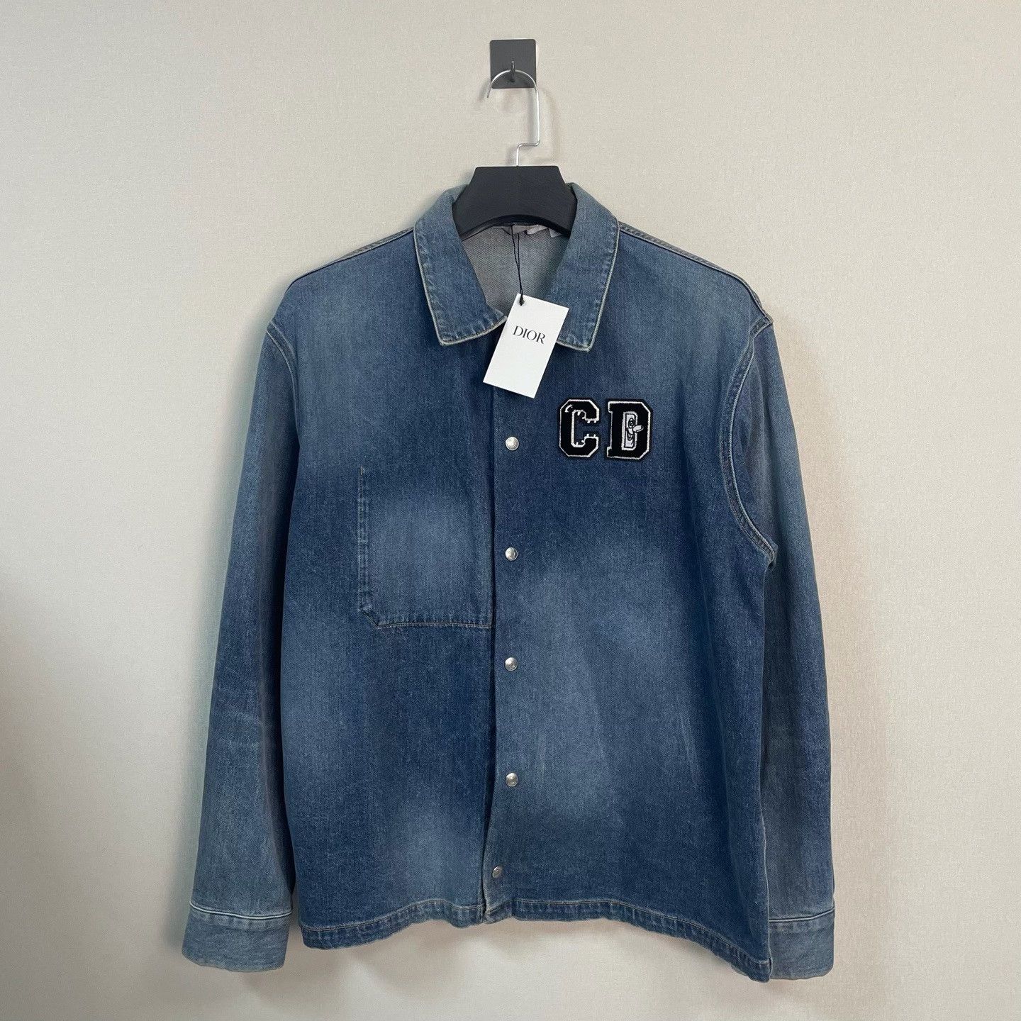 Dior Dior x Kenny Scharf Logo Denim Jacket Size 50 Size US M / EU 48-50 / 2 - 2 Thumbnail