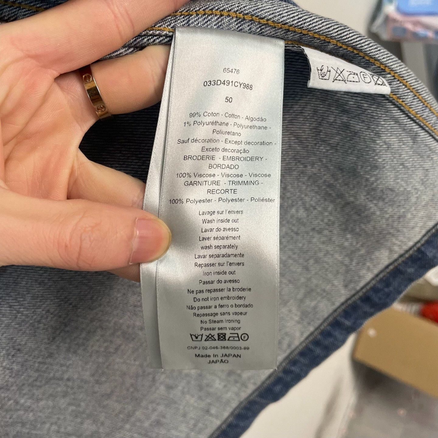 Dior Dior x Kenny Scharf Logo Denim Jacket Size 50 Size US M / EU 48-50 / 2 - 5 Thumbnail