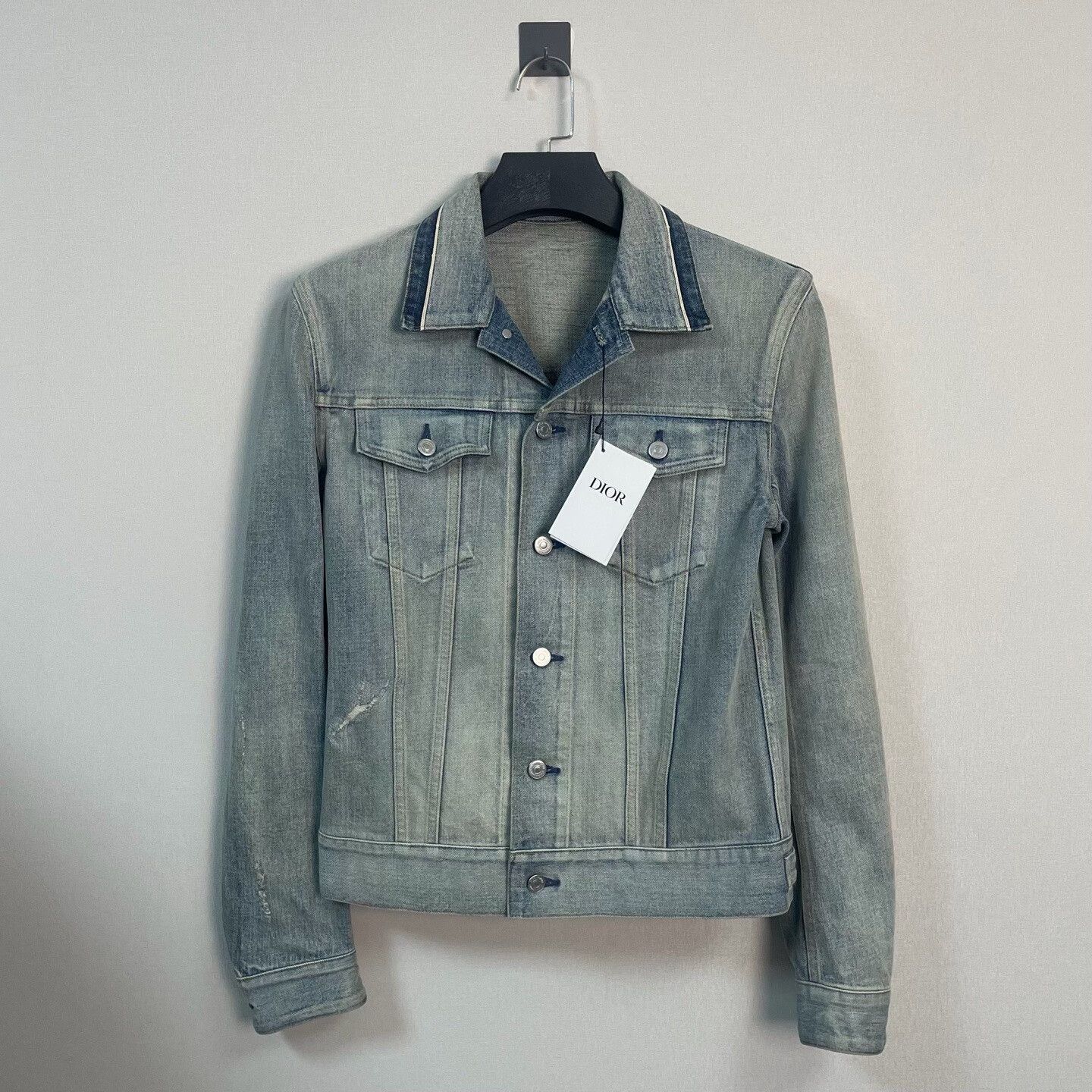 Dior Dior Distressed Denim Jacket Size 48 Size US M / EU 48-50 / 2 - 2 Thumbnail