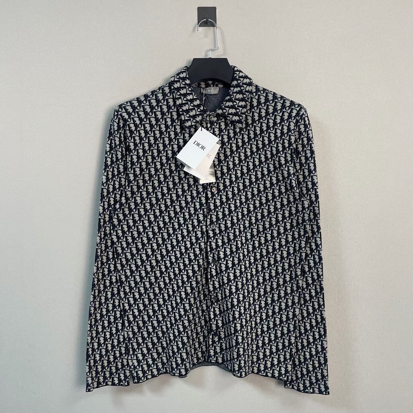 Dior Dior Oblique Knit Button Up Shirt Size M Size US M / EU 48-50 / 2 - 2 Thumbnail