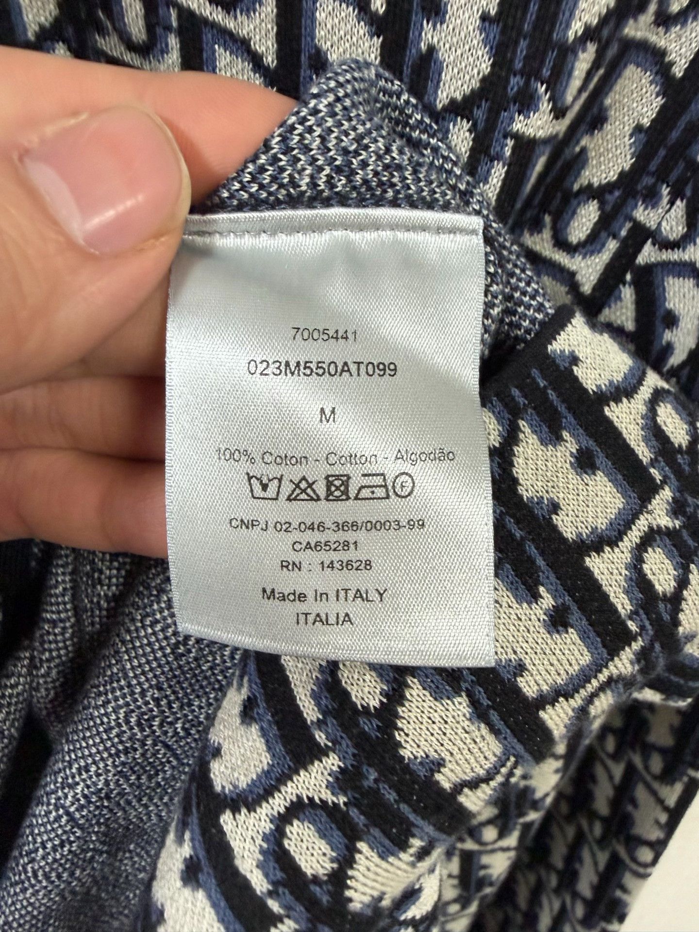 Dior Dior Oblique Knit Button Up Shirt Size M Size US M / EU 48-50 / 2 - 5 Thumbnail