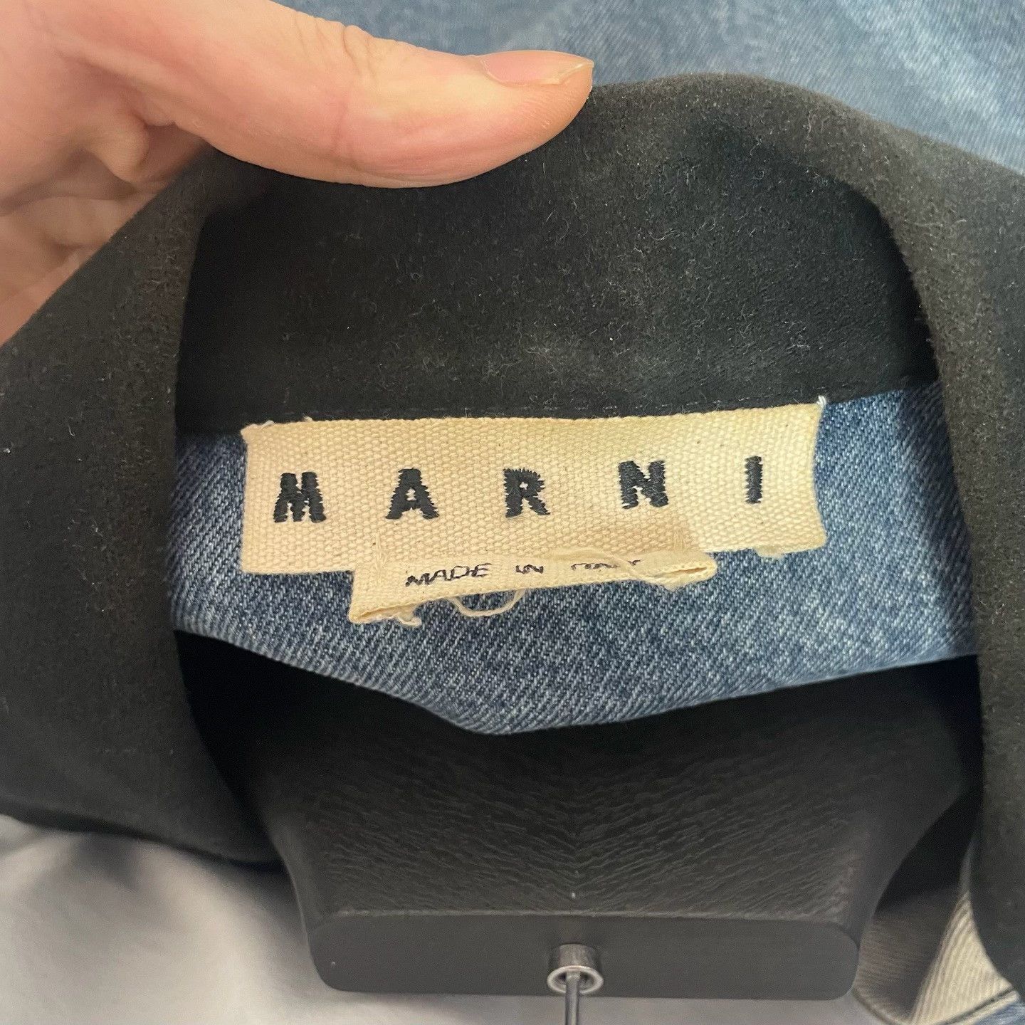 Marni Marni Asymmetric Denim Jacket Size S Size US S / EU 44-46 / 1 - 5 Thumbnail