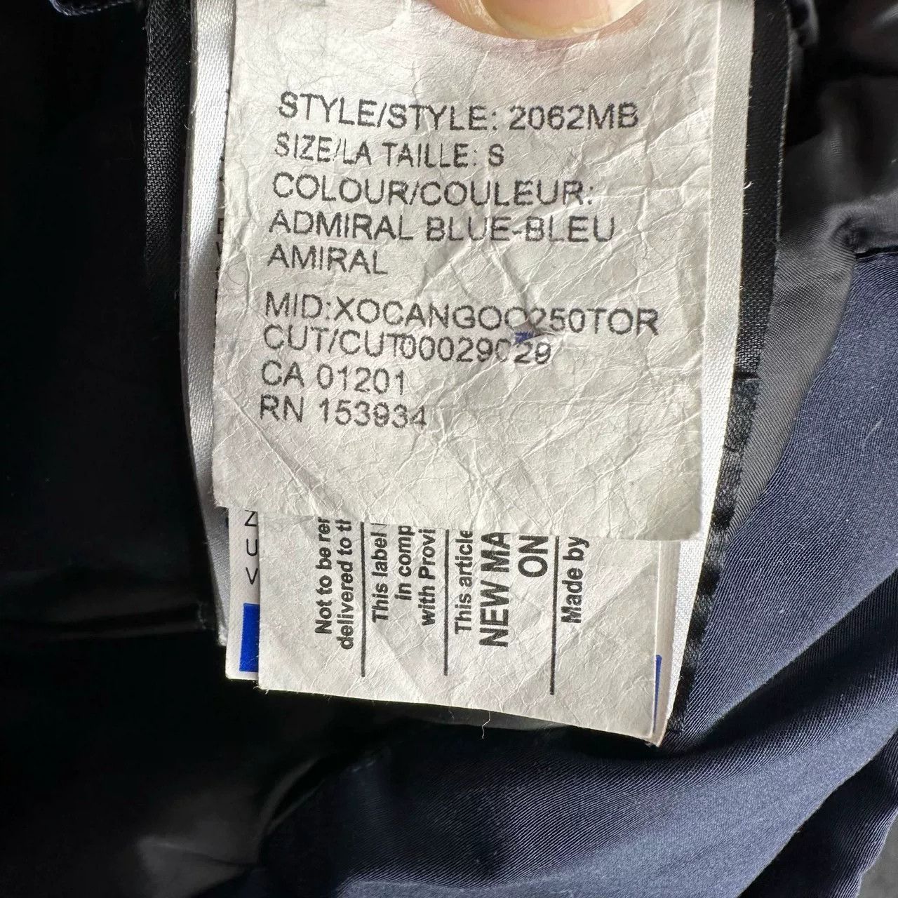 Canada Goose Canada Goose Admiral Blue Parka Size S Size US S / EU 44-46 / 1 - 5 Thumbnail
