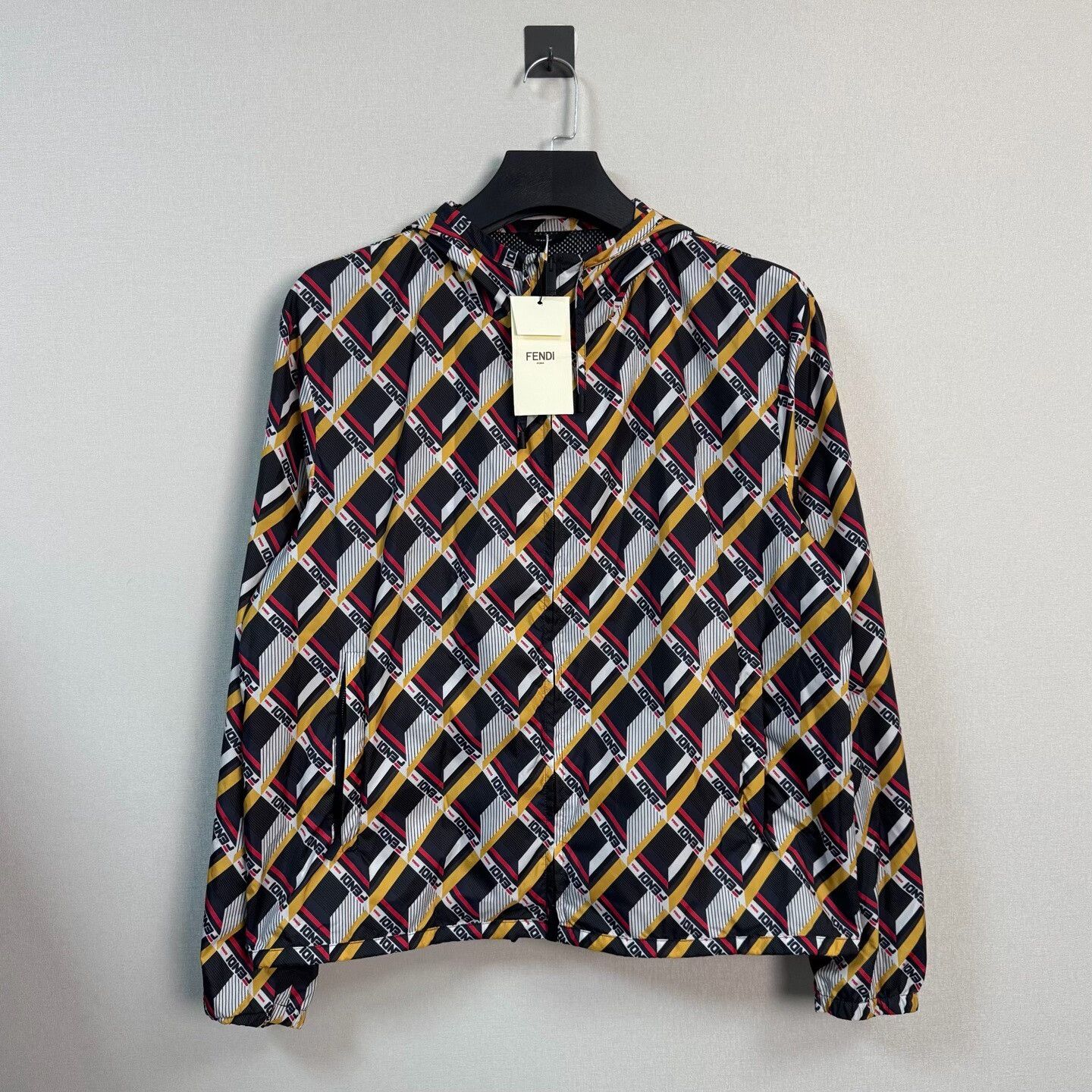 Fendi Fendi Logo Print Hooded Jacket Size M Size US M / EU 48-50 / 2 - 2 Thumbnail