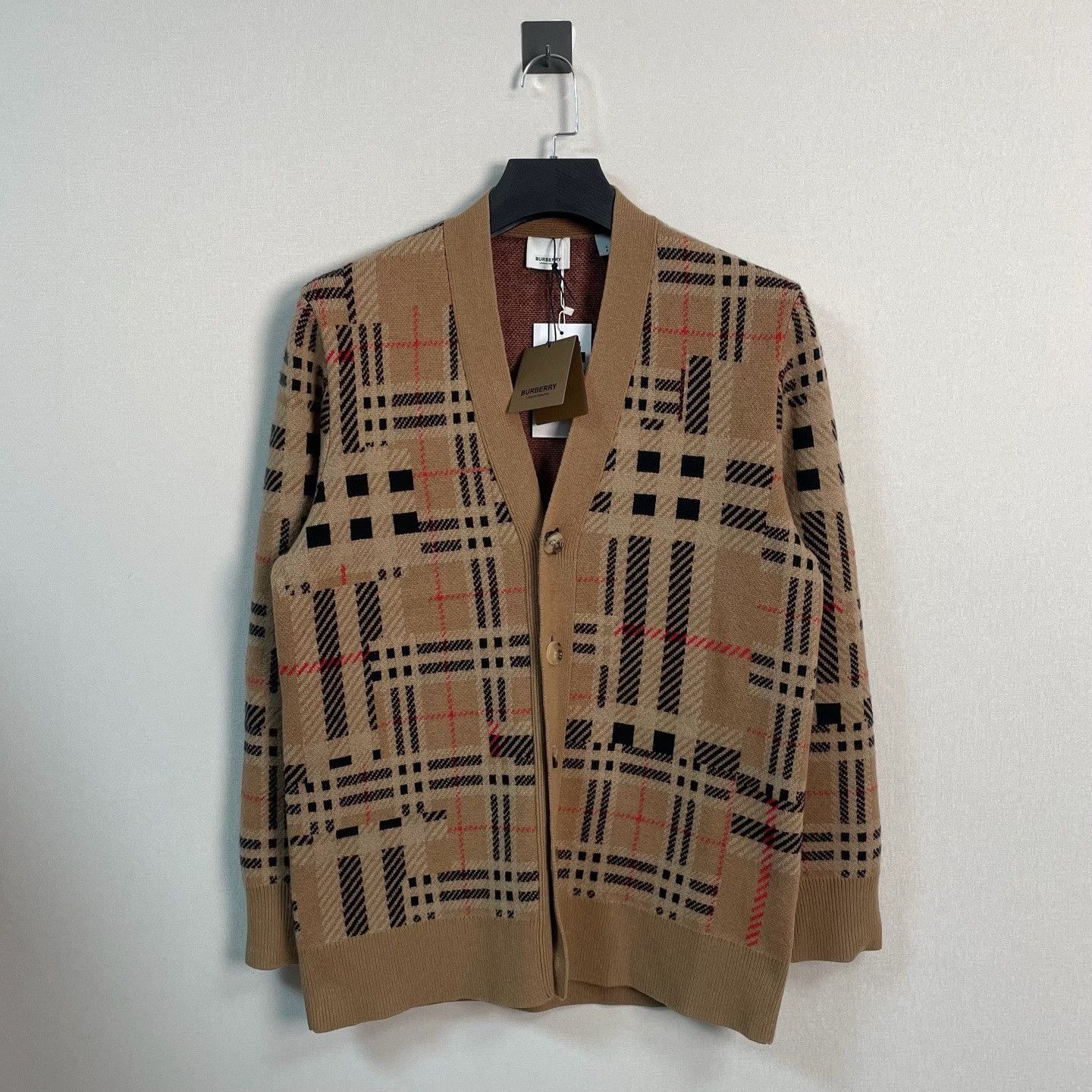 Burberry Burberry Check Cashmere Cardigan Size S Size US S / EU 44-46 / 1 - 2 Thumbnail