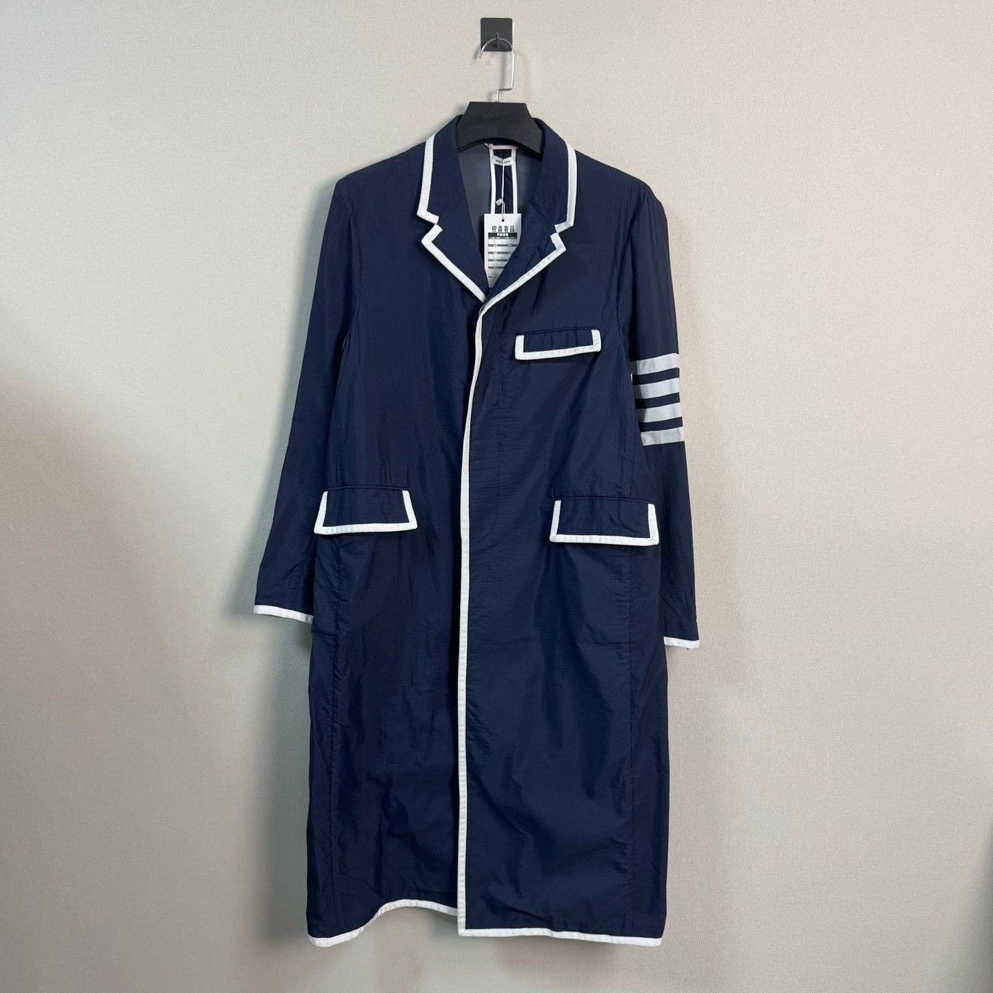 Thom Browne Thom Browne 4-Bar Nylon Trench Coat Size 3 Size US L / EU 52-54 / 3 - 2 Thumbnail