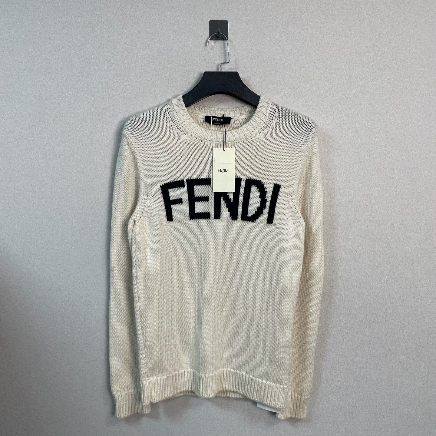 Fendi Fendi Logo Wool Sweater Size M Size US M / EU 48-50 / 2 - 2 Thumbnail