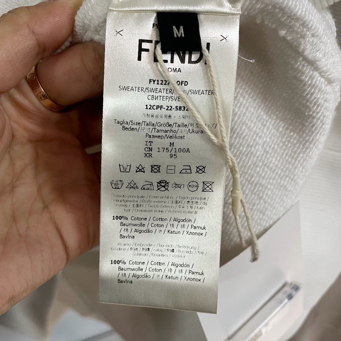 Fendi Fendi x Marc Jacobs Fendi Roma Logo Sweatshirt Size M Size US M / EU 48-50 / 2 - 5 Thumbnail