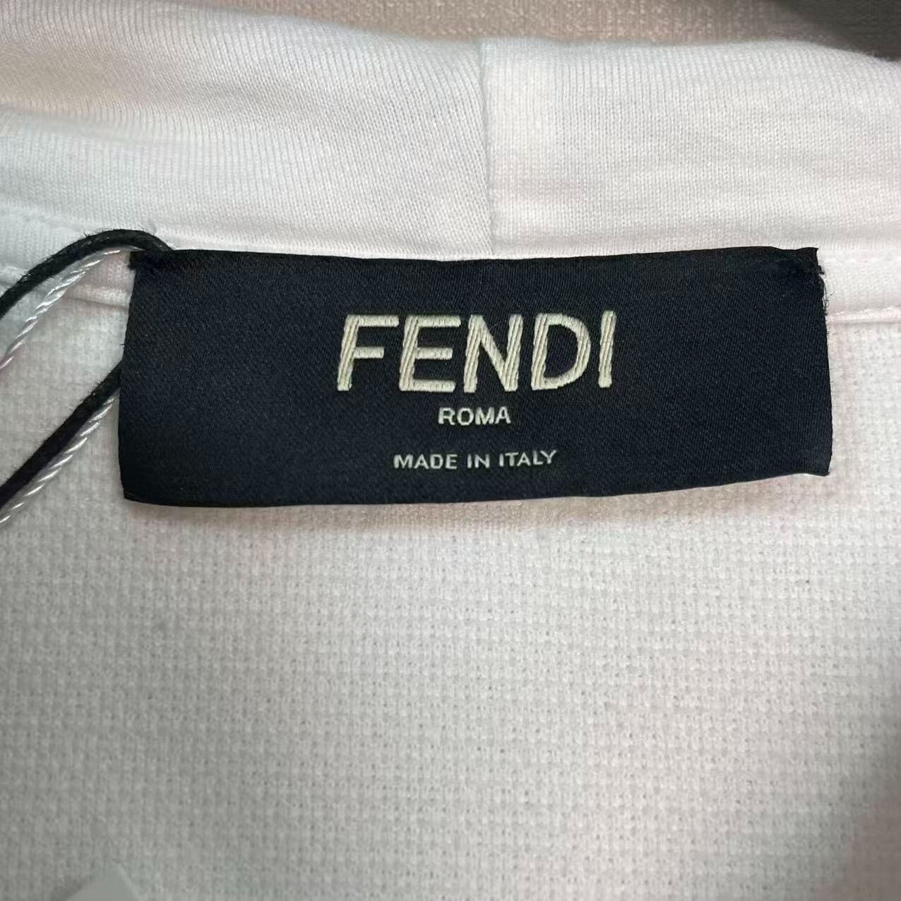 Fendi Fendi Embossed FF Logo Zip Hoodie Size M Size US M / EU 48-50 / 2 - 4 Thumbnail