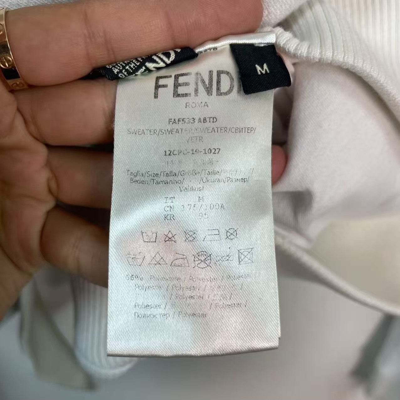 Fendi Fendi Embossed FF Logo Zip Hoodie Size M Size US M / EU 48-50 / 2 - 5 Thumbnail