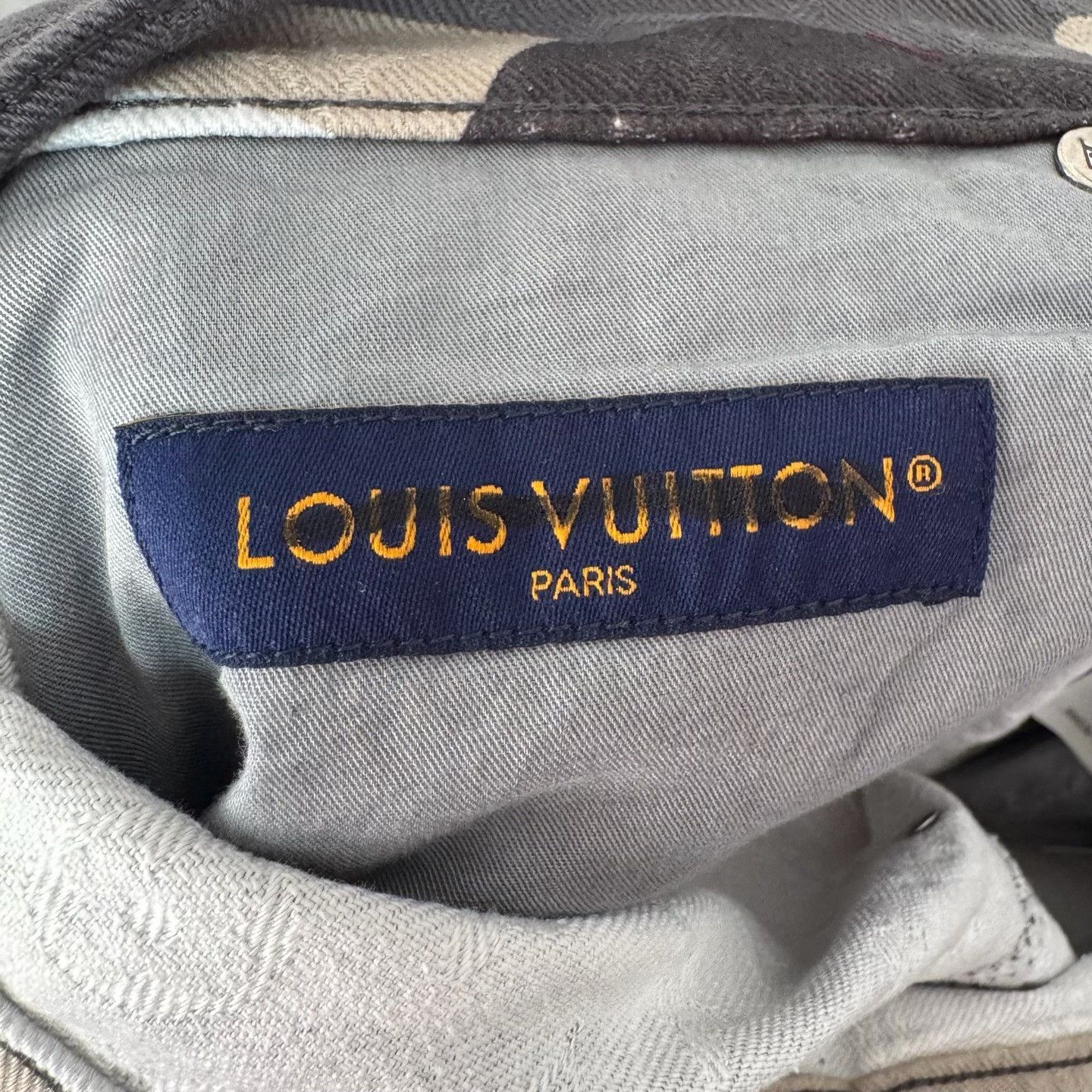 Louis Vuitton Louis Vuitton Camo Face Pattern Denim Jeans Size 34 Size US 34 / EU 50 - 4 Thumbnail
