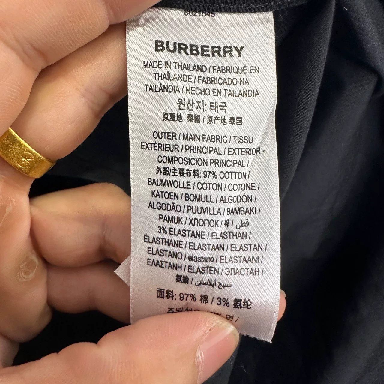 Burberry Burberry Logo Patch Shirt Size S Size US S / EU 44-46 / 1 - 5 Thumbnail