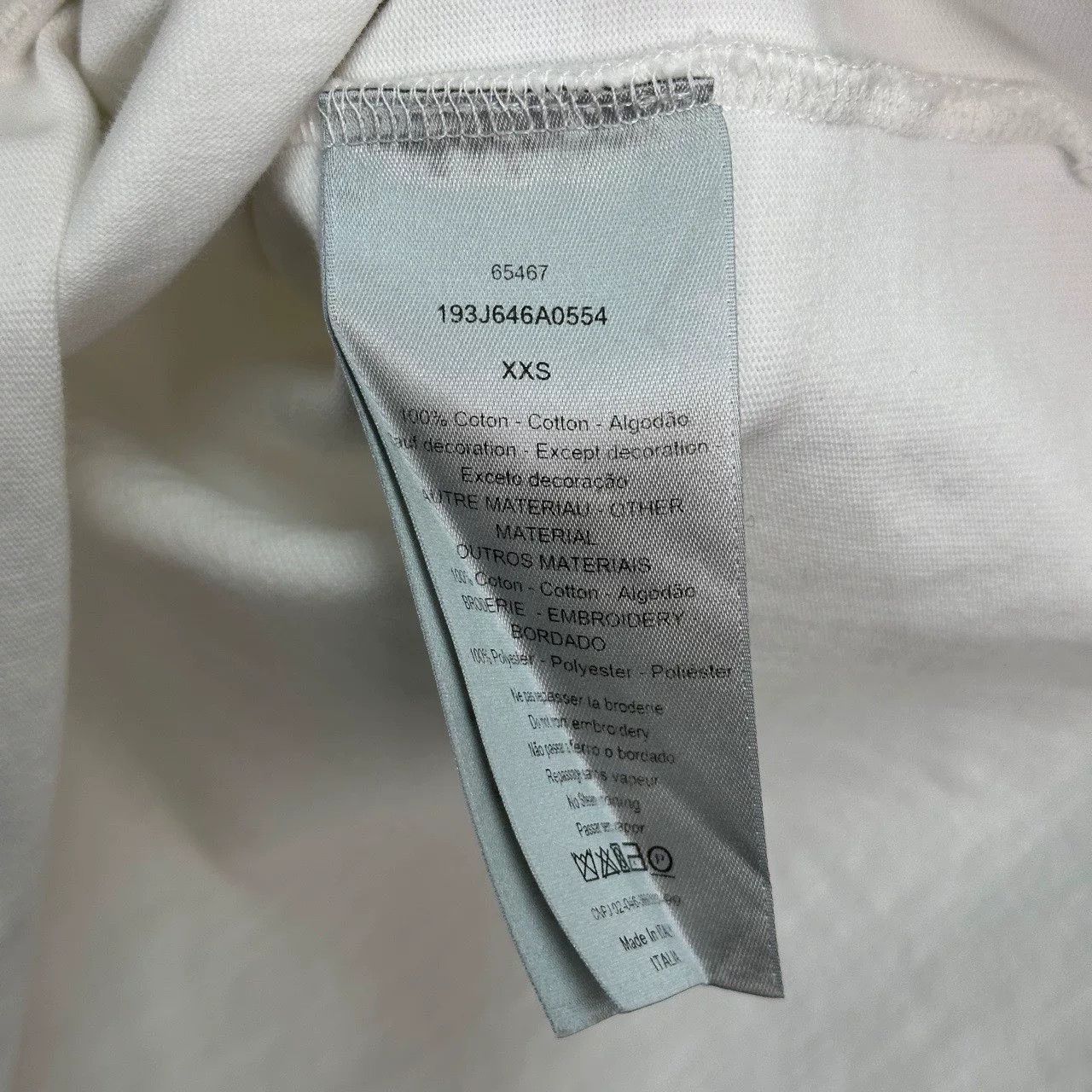 Dior Dior Embroidered Logo T-Shirt Size XXS Size US XXS / EU 40 - 5 Thumbnail