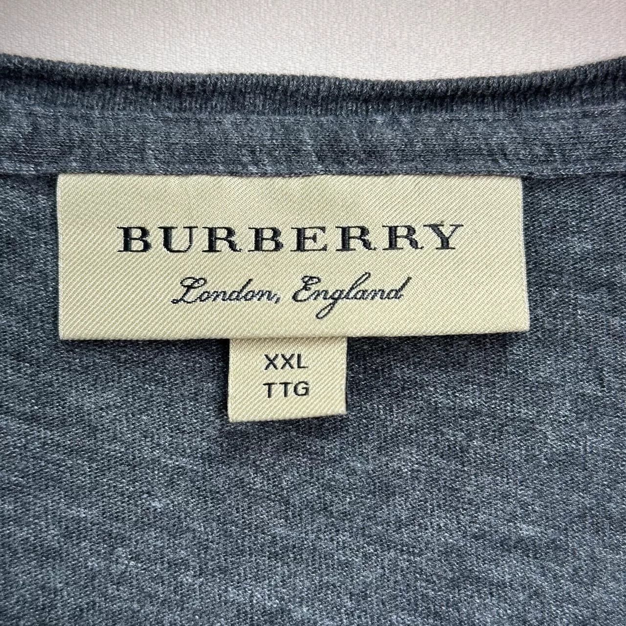 Burberry Burberry Gray Logo Long Sleeve T-Shirt Size XXL Size US XXL / EU 58 / 5 - 4 Thumbnail