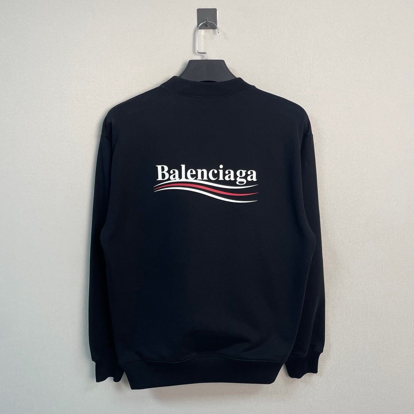 Balenciaga Balenciaga Wave Logo Sweatshirt Black Size S Size US S / EU 44-46 / 1 - 3 Thumbnail