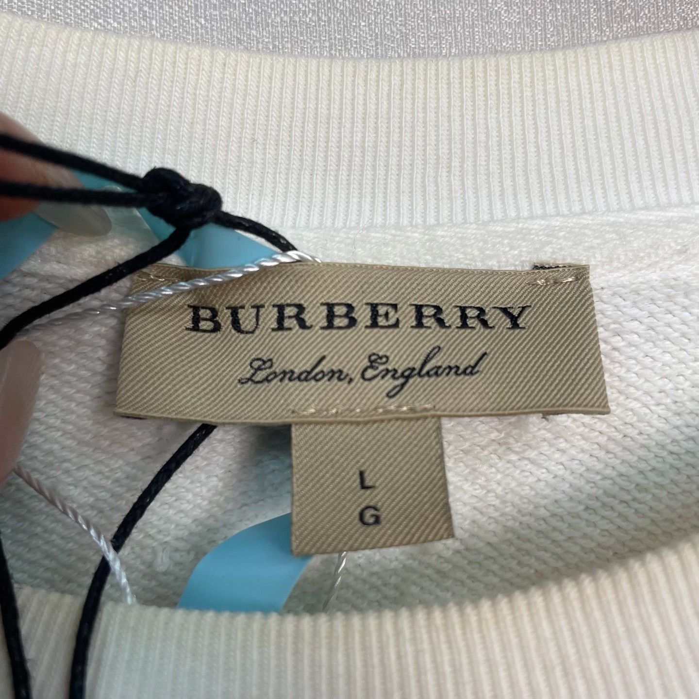 Burberry Burberry Embroidered Logo Sweatshirt Size L Size US L / EU 52-54 / 3 - 4 Thumbnail