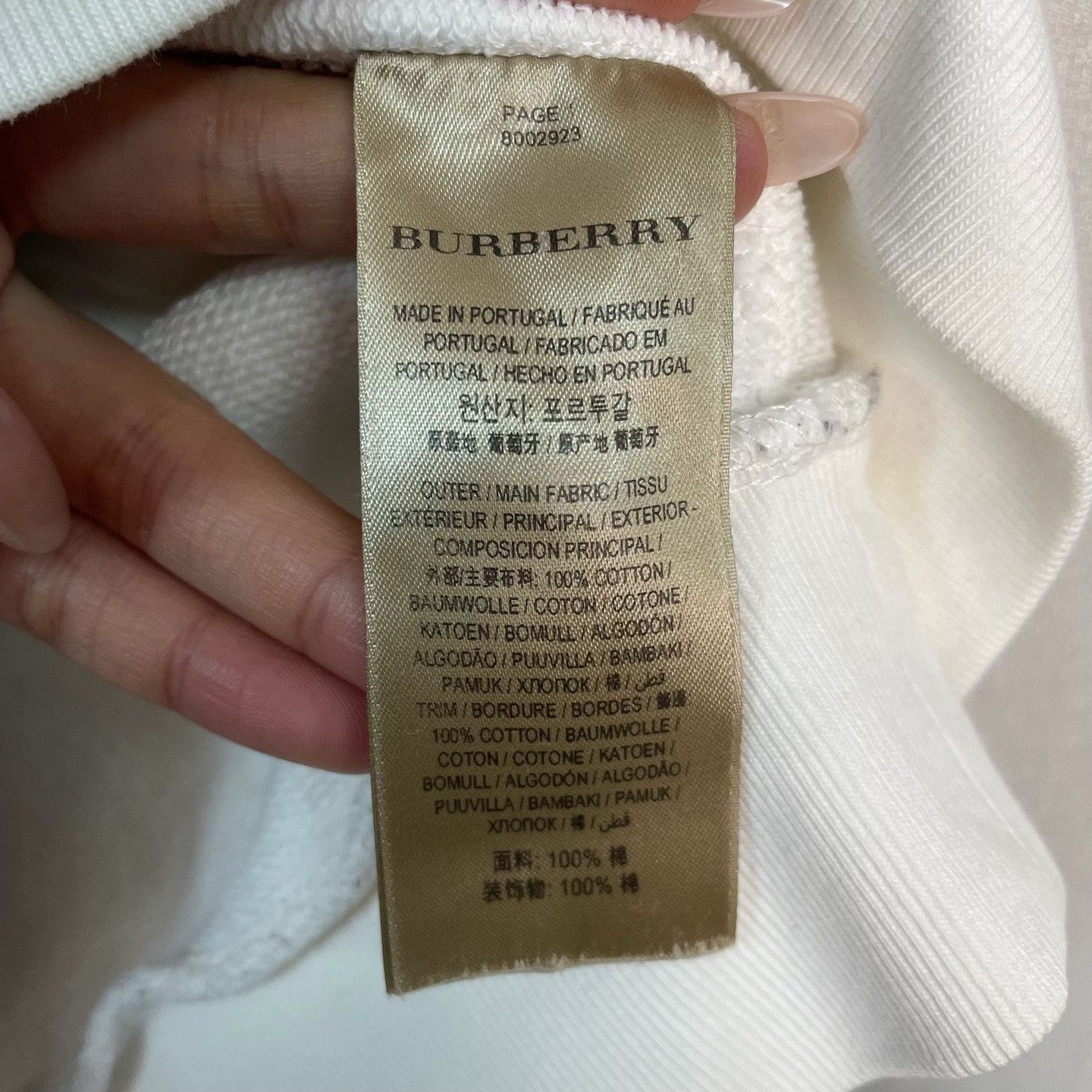 Burberry Burberry Embroidered Logo Sweatshirt Size L Size US L / EU 52-54 / 3 - 5 Thumbnail