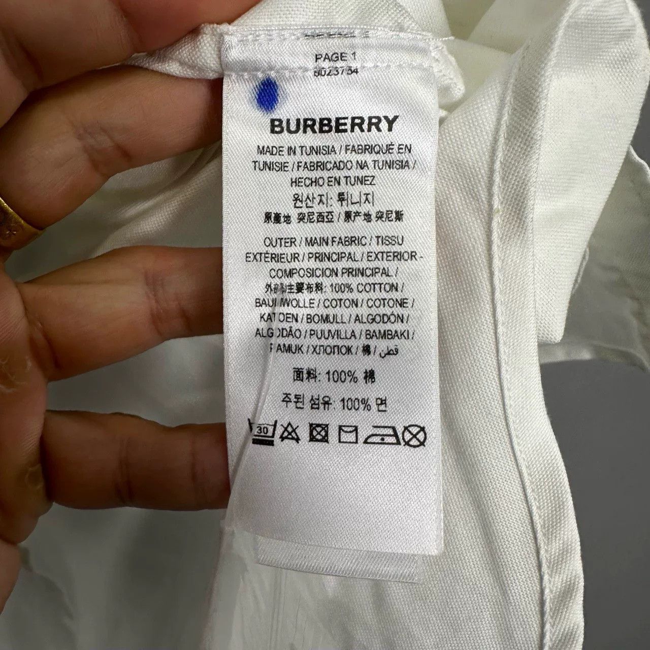 Burberry Burberry Striped Long Sleeve Shirt Size S Size US S / EU 44-46 / 1 - 5 Thumbnail