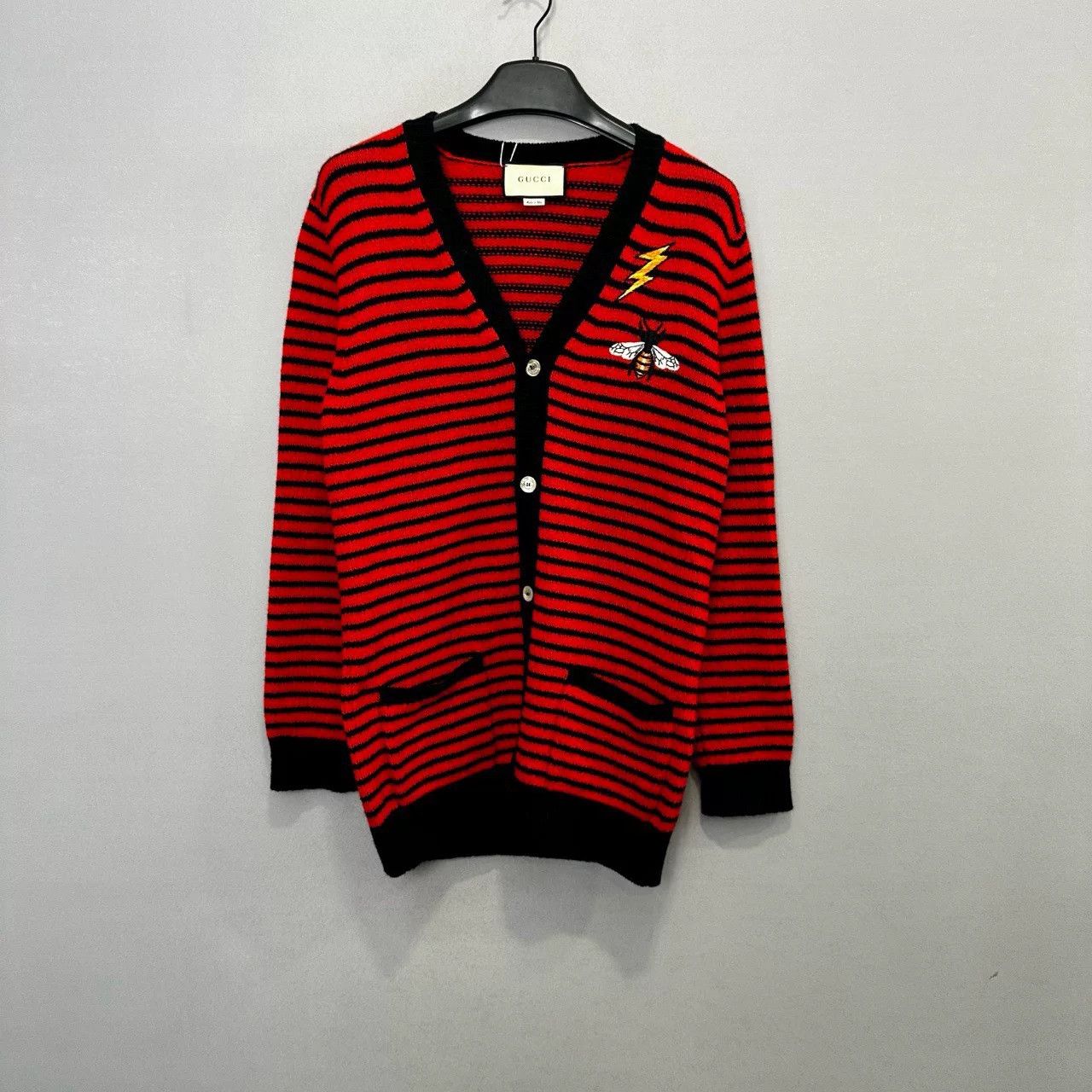 Gucci Gucci Bee Lightning Wool Cardigan XS Size US XS / EU 42 / 0 - 2 Thumbnail