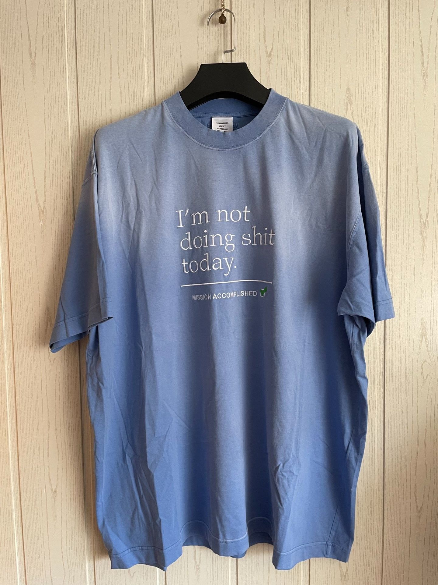 Vetements Vetements I'm Not Doing Shit Today T-Shirt Size S Size US S / EU 44-46 / 1 - 2 Thumbnail