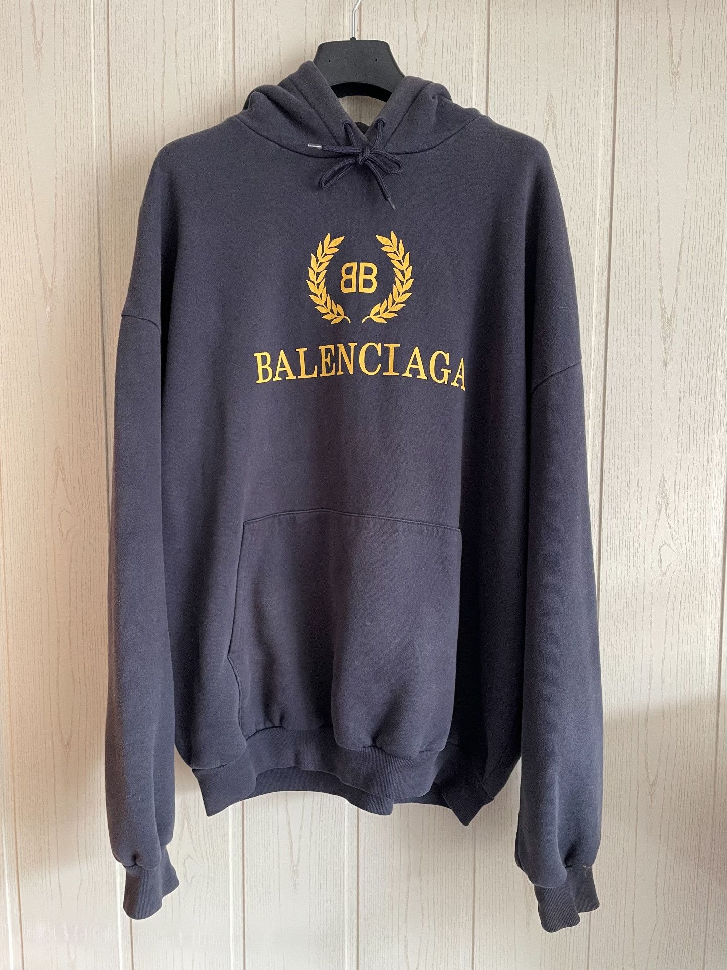 Balenciaga Balenciaga Wheat Logo Hoodie Size S Size US S / EU 44-46 / 1 - 2 Thumbnail