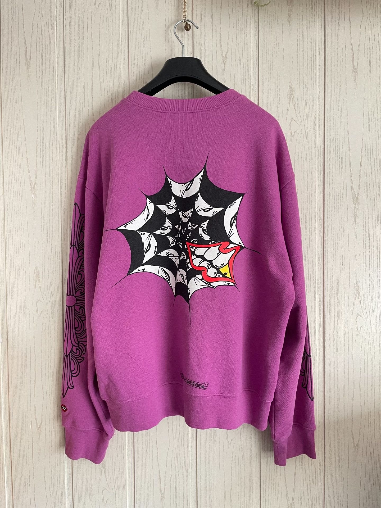 Chrome Hearts Chrome Hearts Purple Spider Web Sweatshirt US L Size US L / EU 52-54 / 3 - 3 Thumbnail