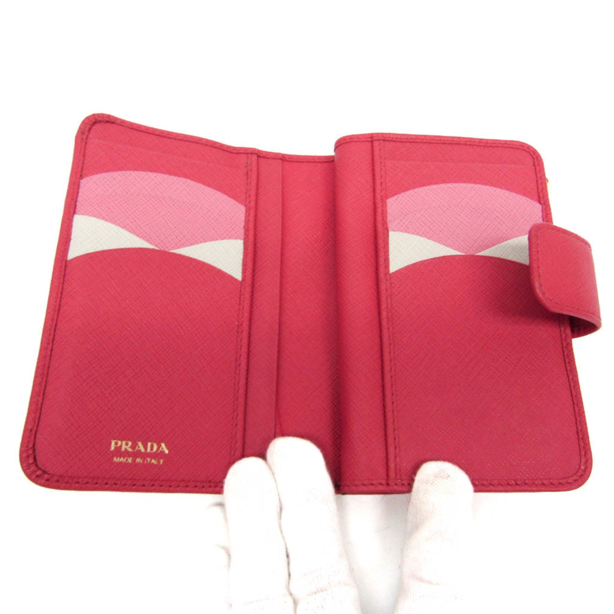 Prada Prada Tab Bifold Wallet Saffiano Leather Size ONE SIZE - 3 Thumbnail
